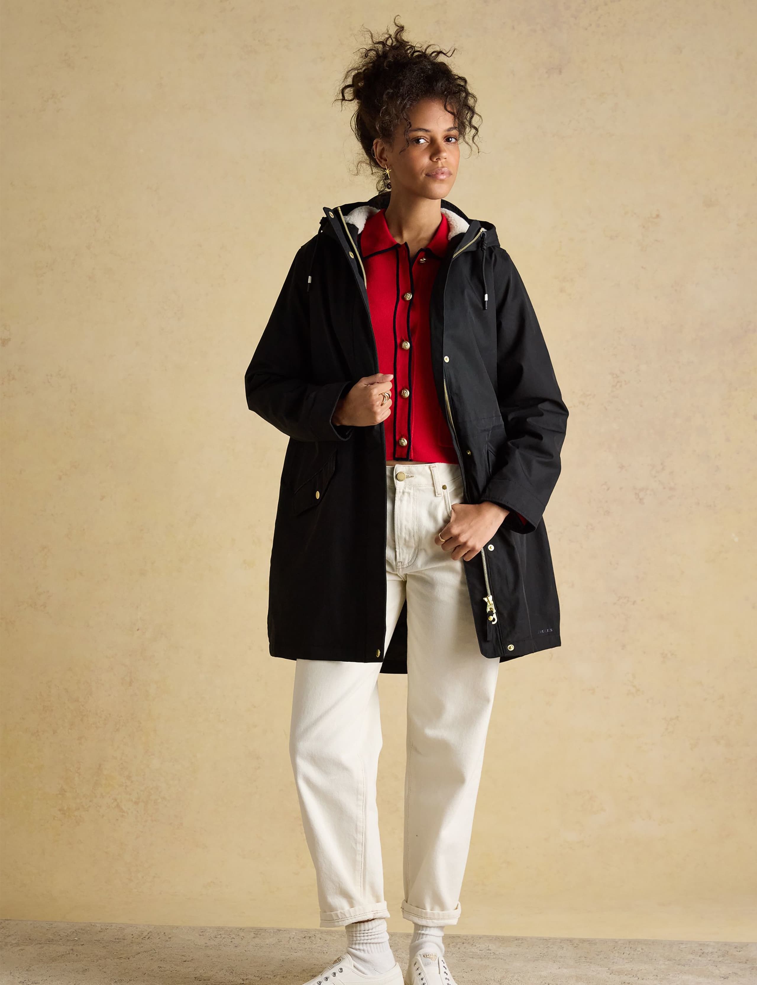 Cotton Rich Waterproof Hooded Raincoat