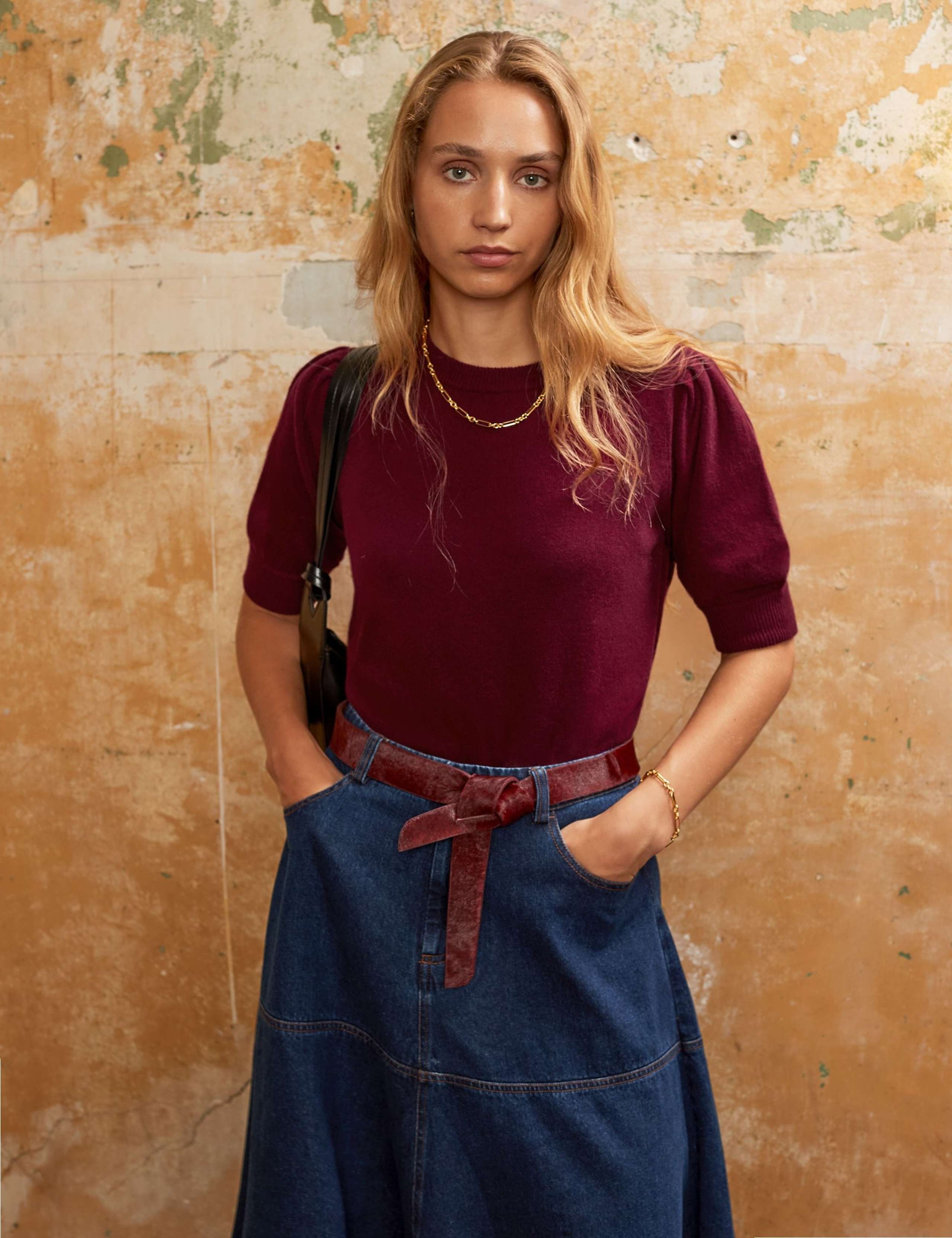 Wool Blend Crew Neck Jumper