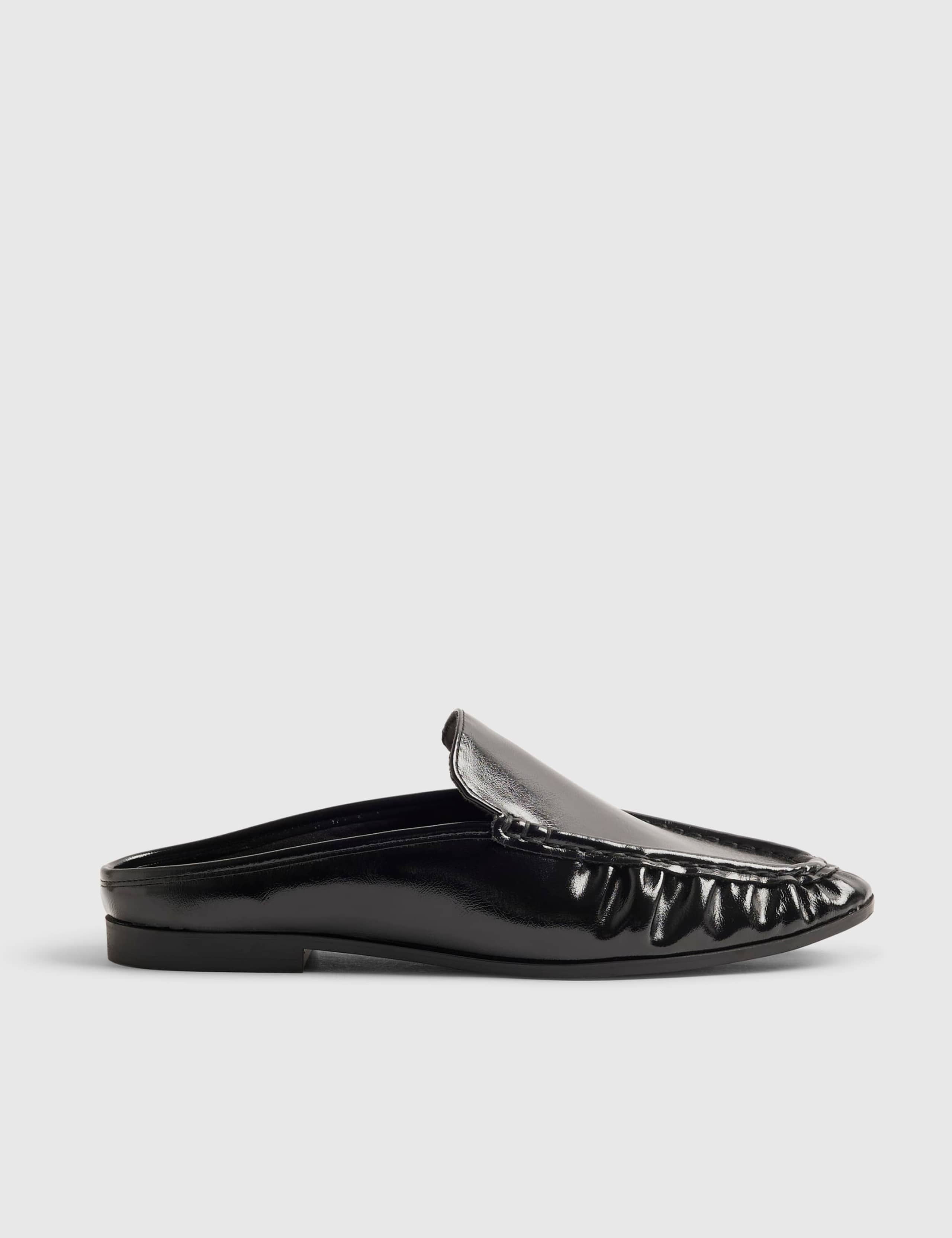 Backless Slip On Flat Loafers