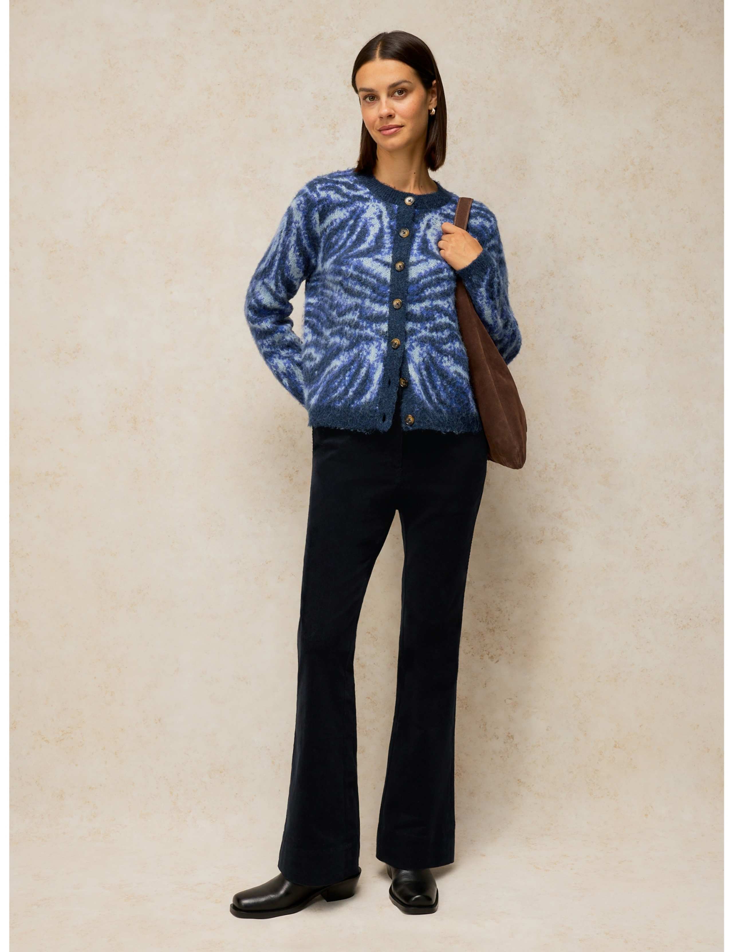 Cotton Rich Cord Bootcut Trousers