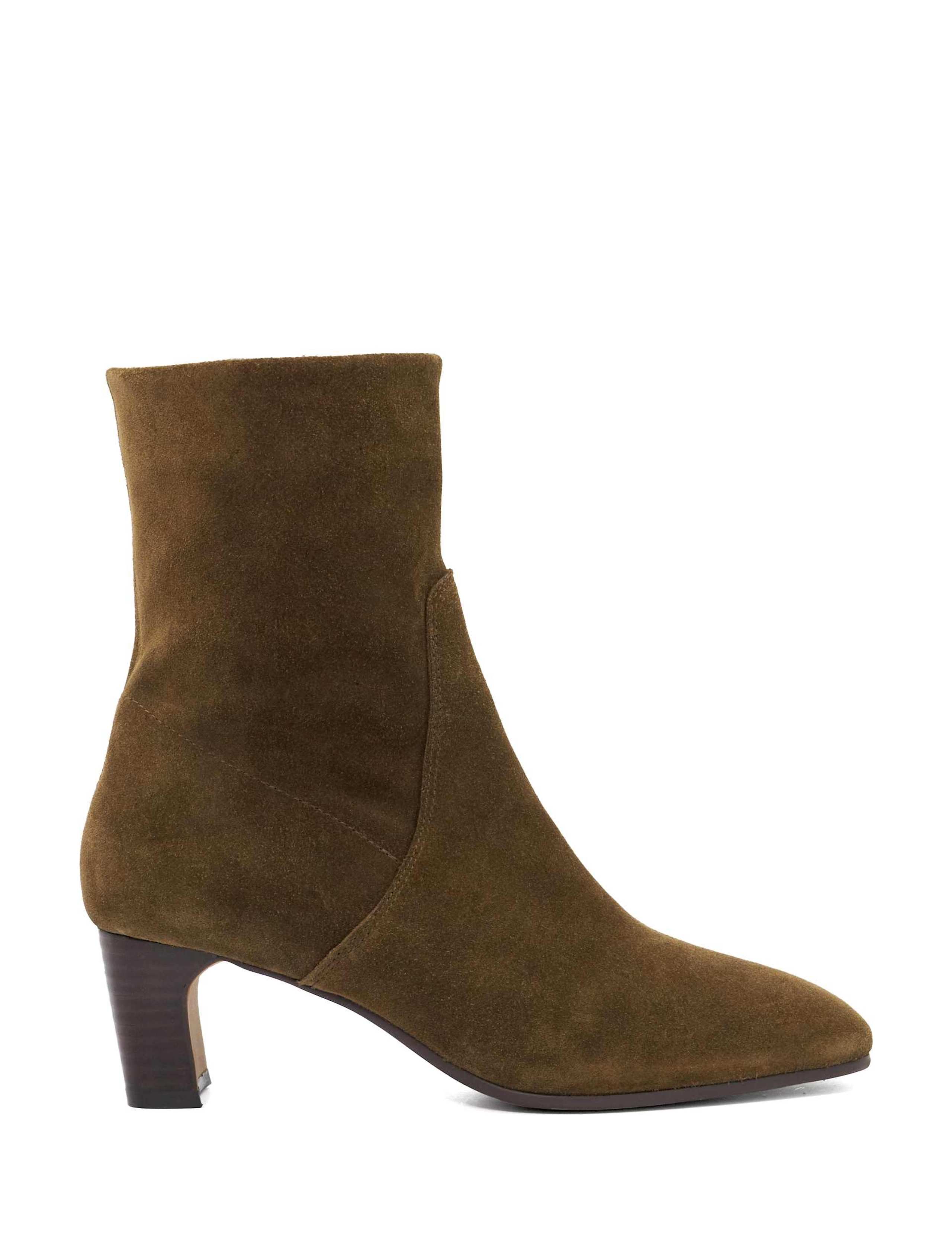 Western Style Block Heel Ankle Boots