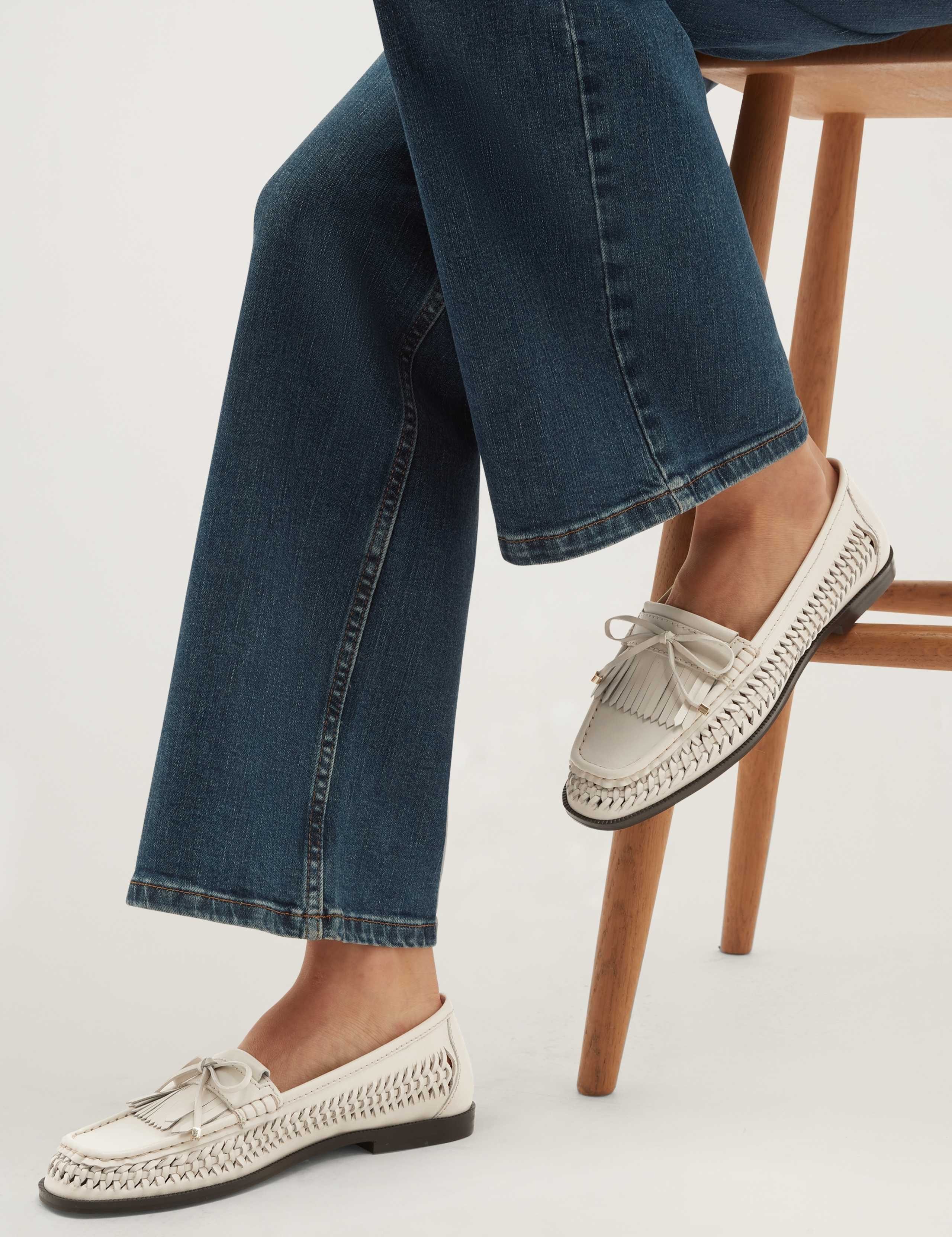 Leather Flat Loafers