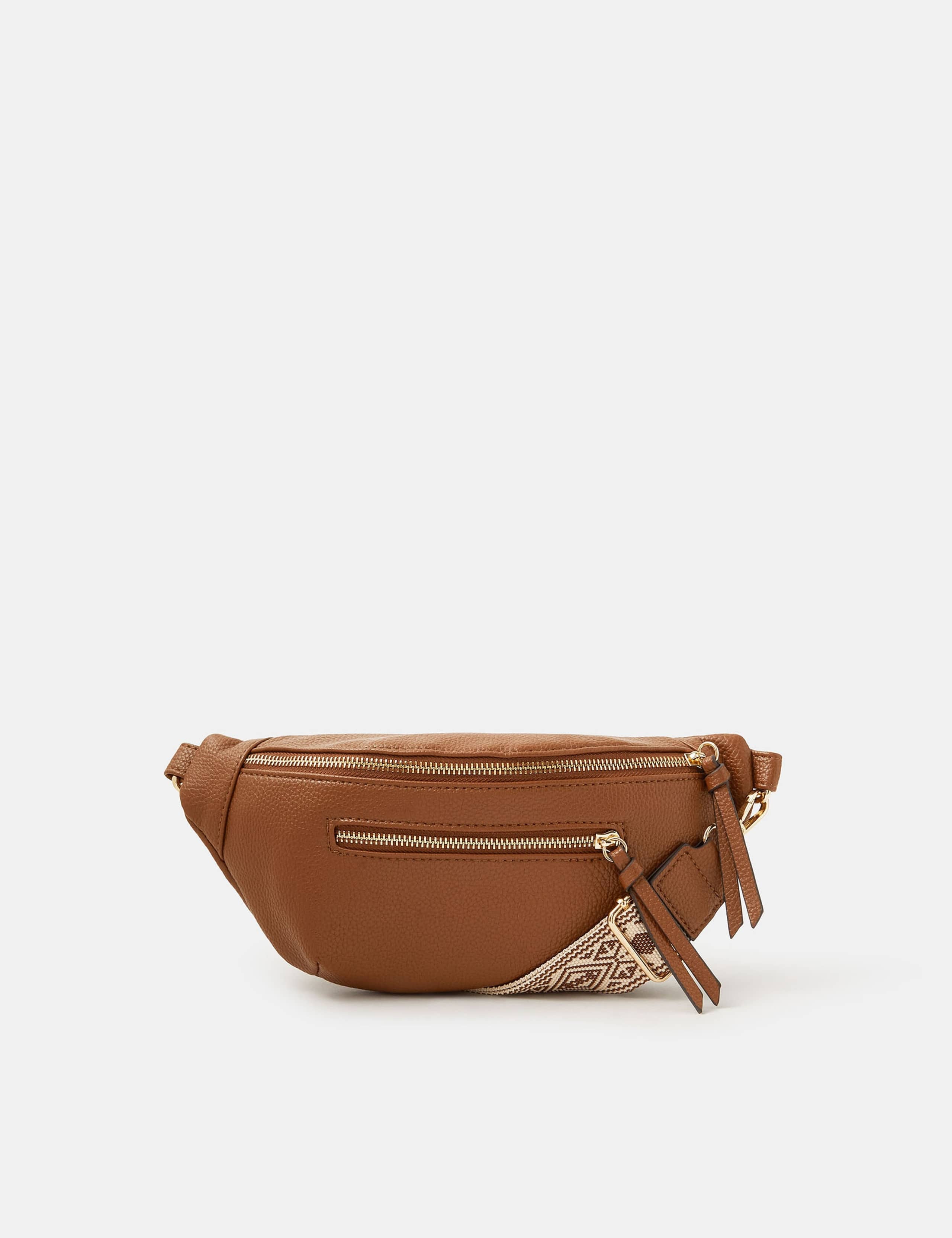 Faux Leather Sling Cross Body Bag