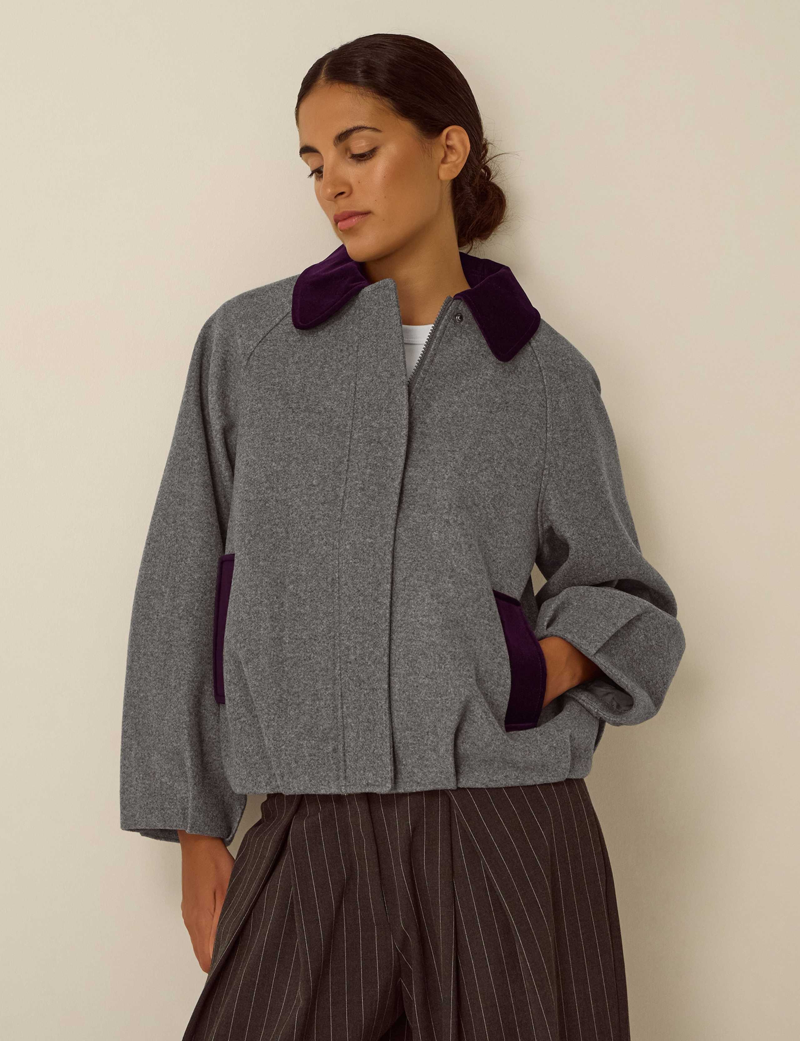 Collared Bomber Jacket
