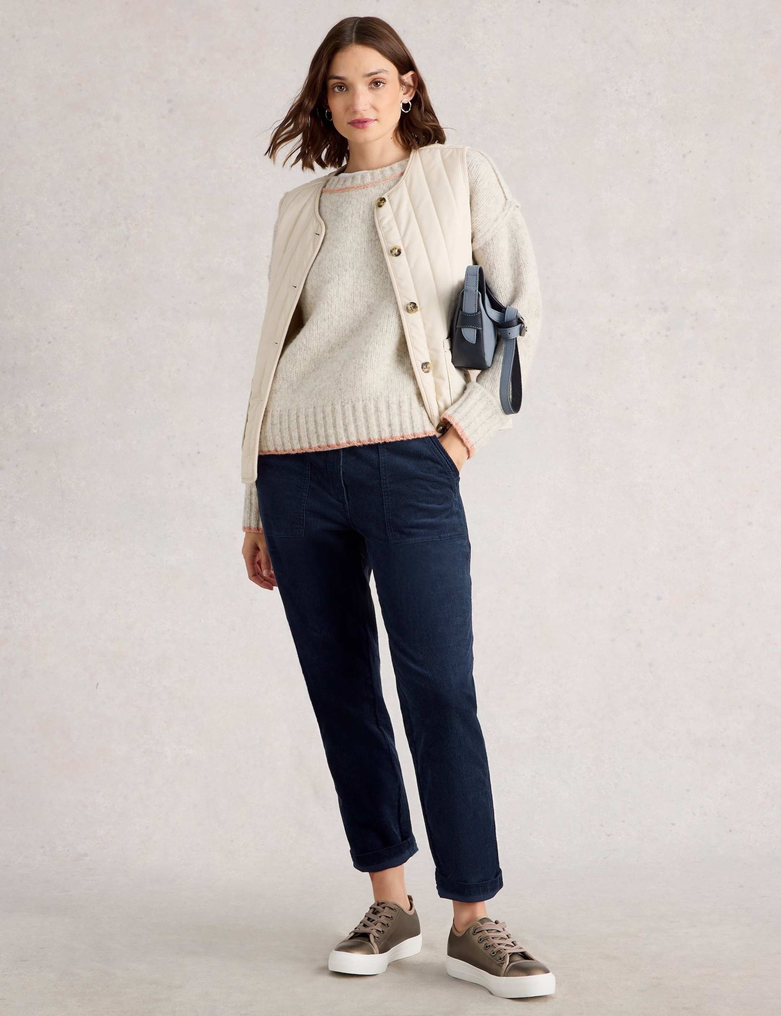 Cord Straight Leg Trousers