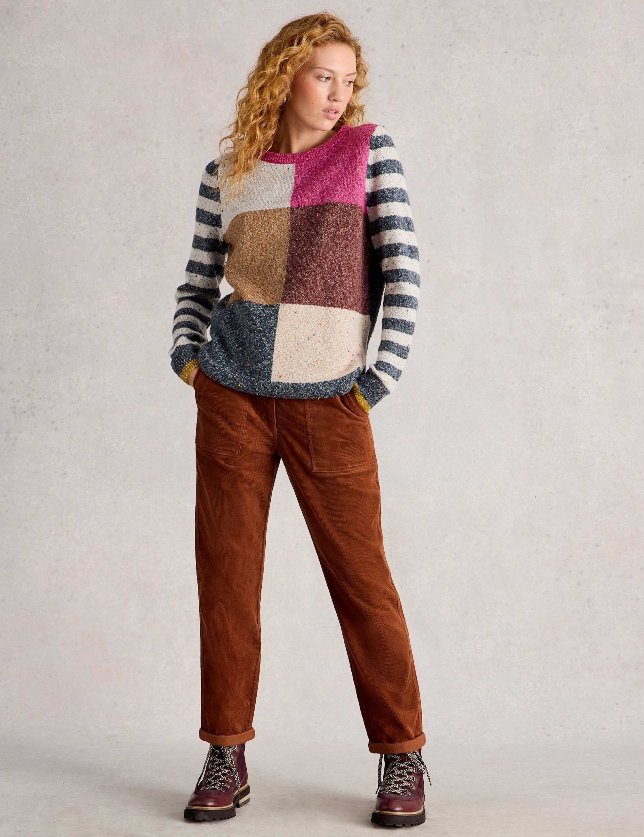 Cord Straight Leg Trousers
