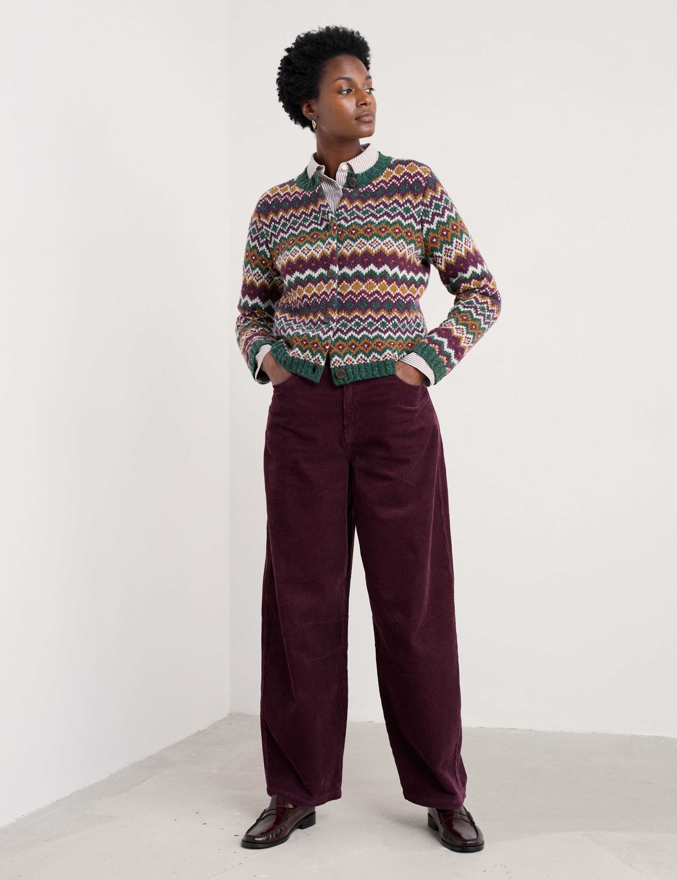 Merino Wool Rich Fair Isle Cardigan