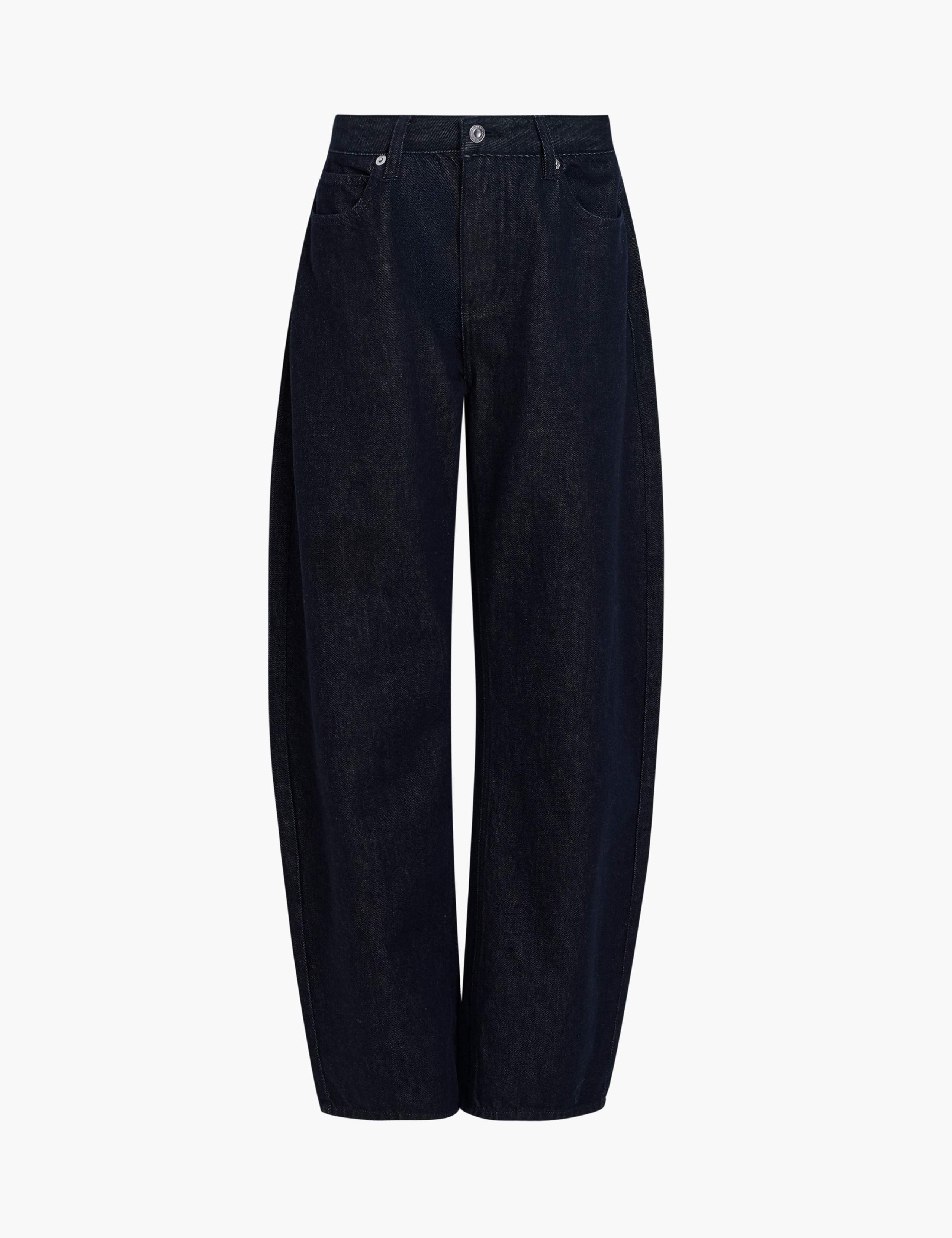 Mid Rise Barrel Jeans