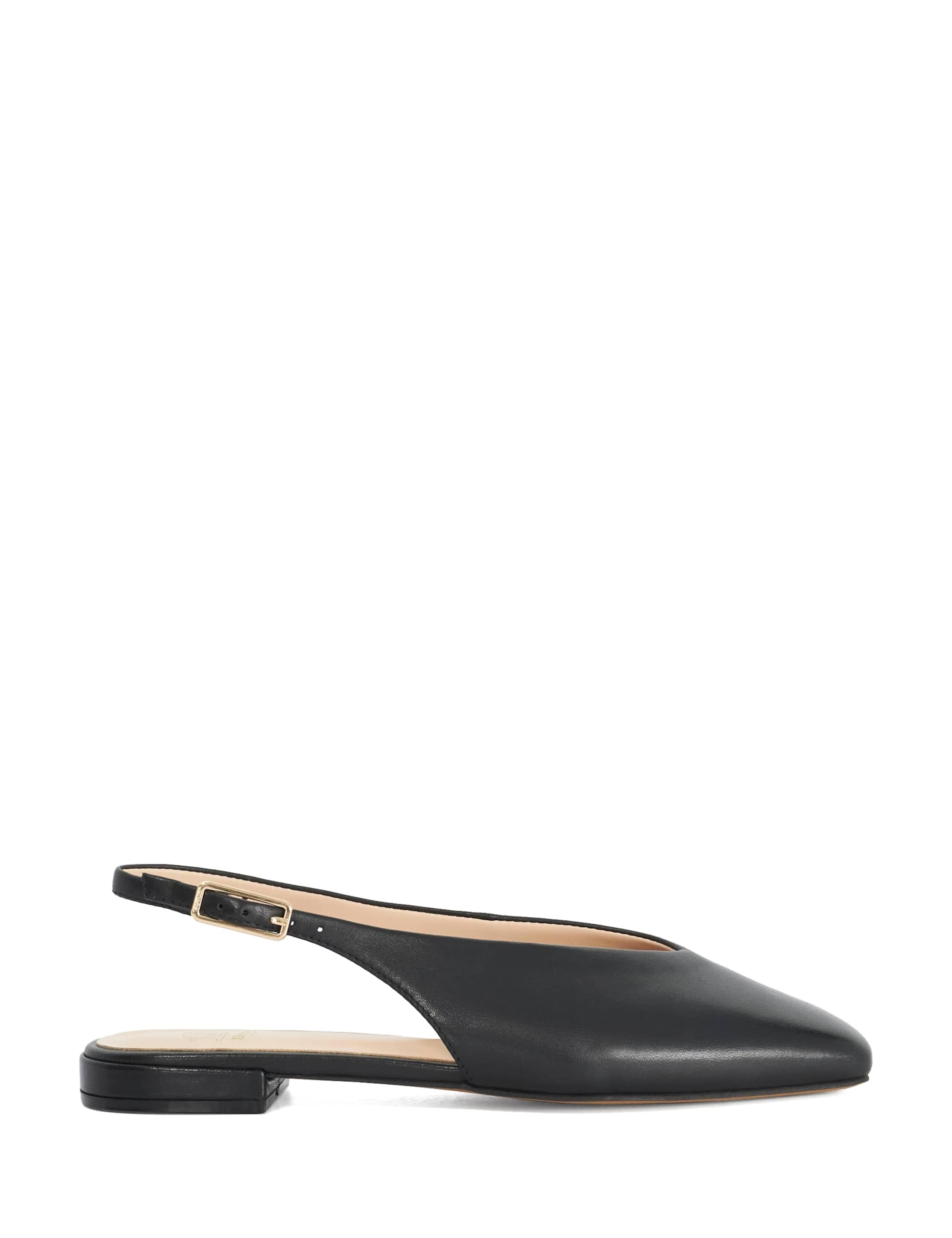 Leather Flat Slingback Ballet Shoes