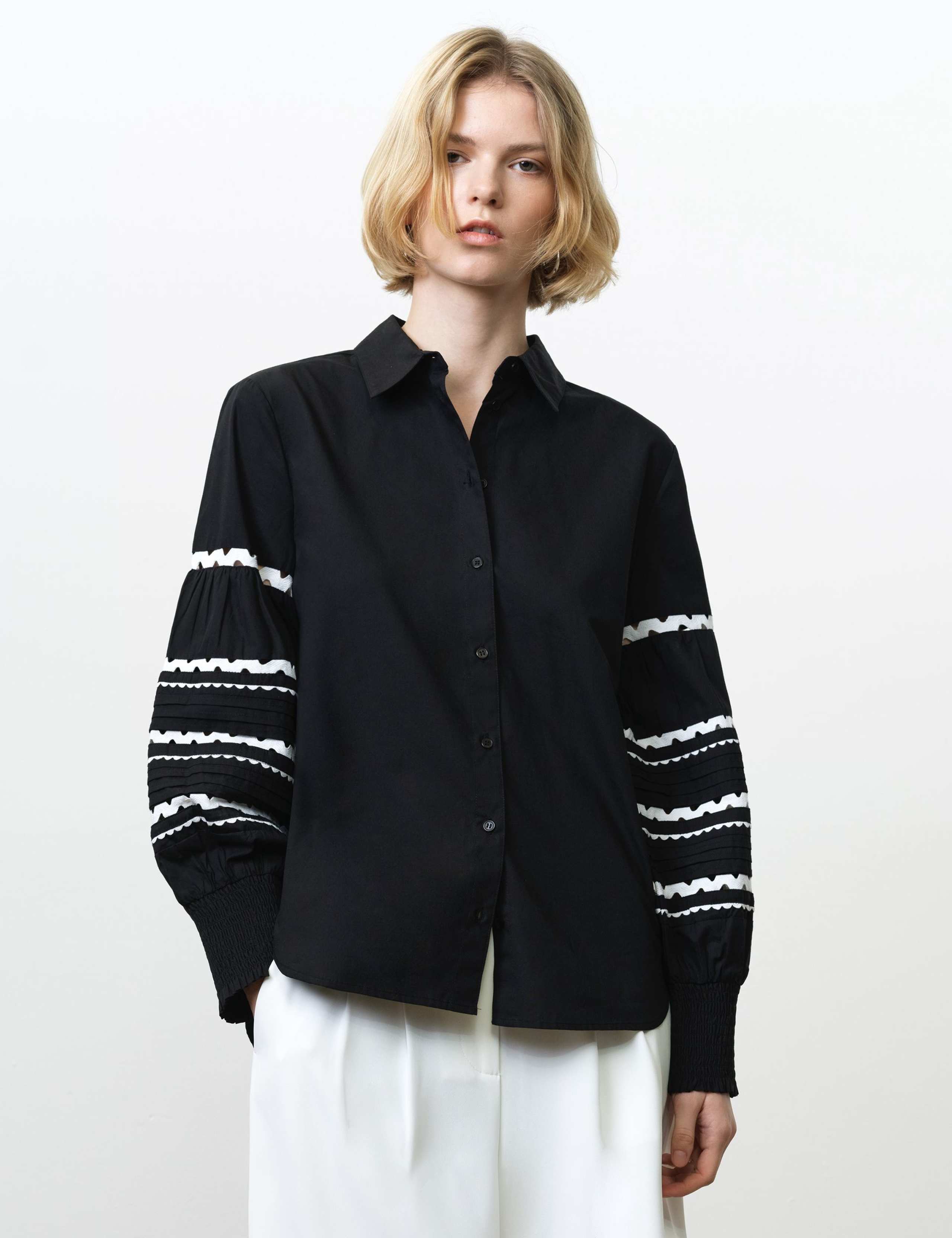 Pure Cotton Textured Shirt