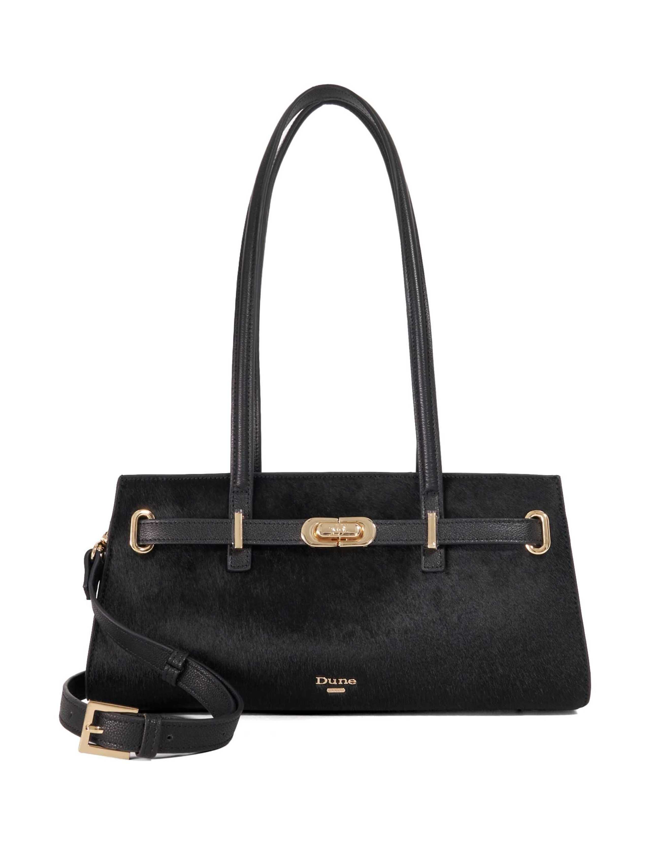 Leather Pony Hair Tote Bag