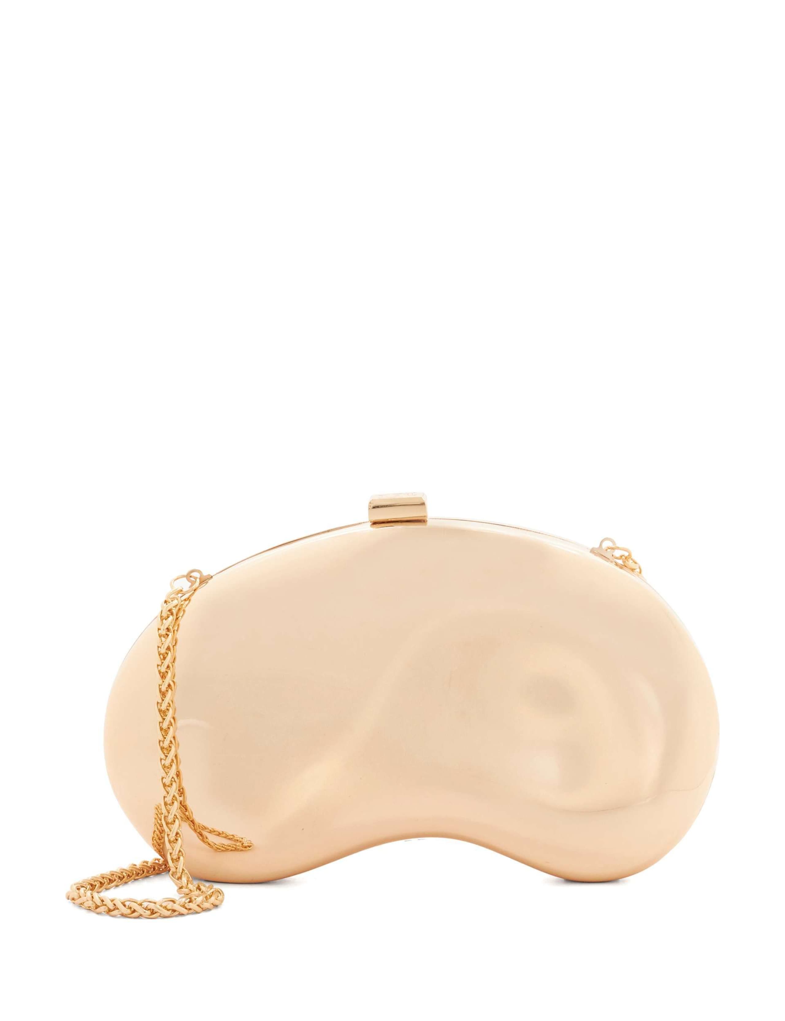 Curved Hard Case Clutch Bag