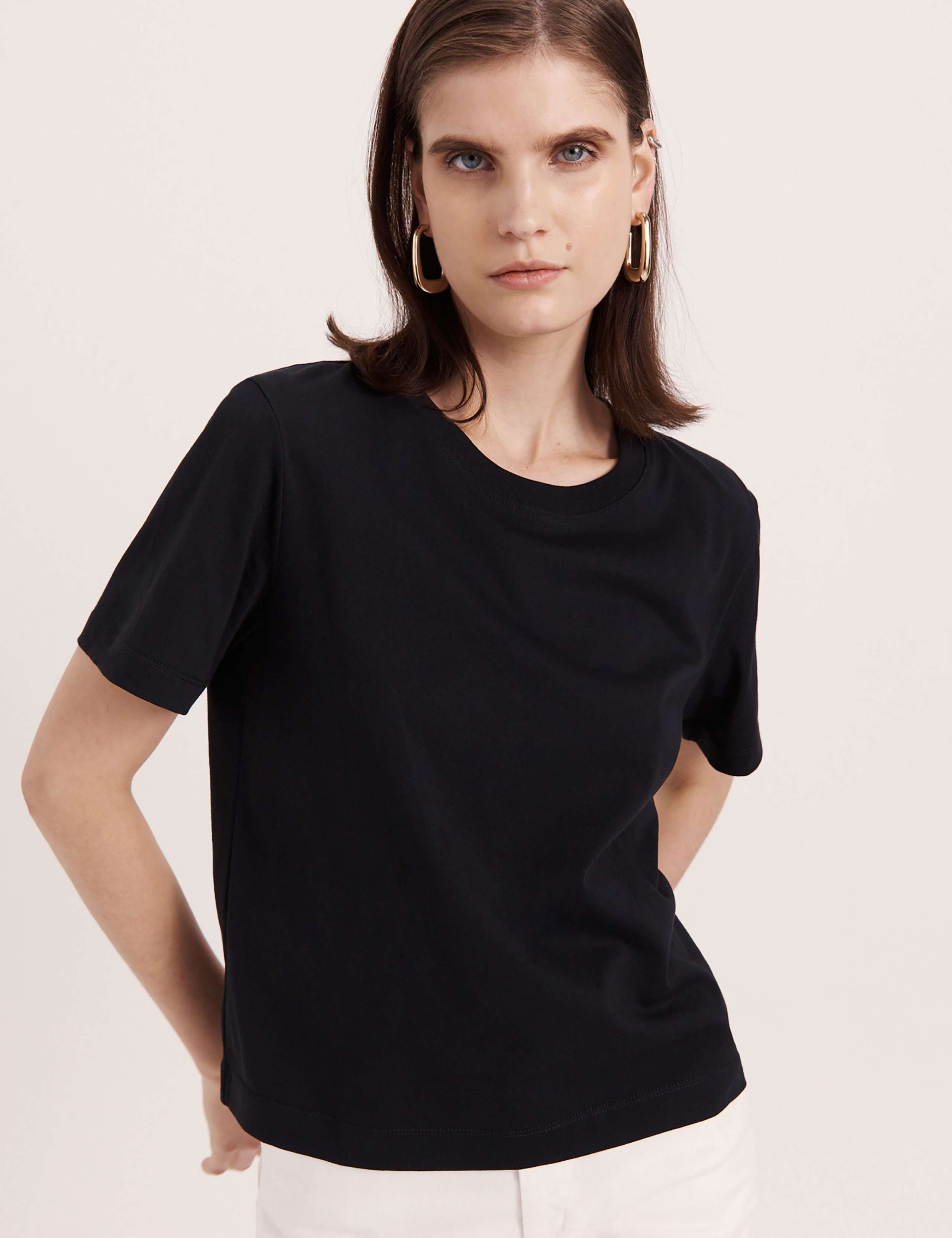 Pure Cotton Crew Neck T-Shirt