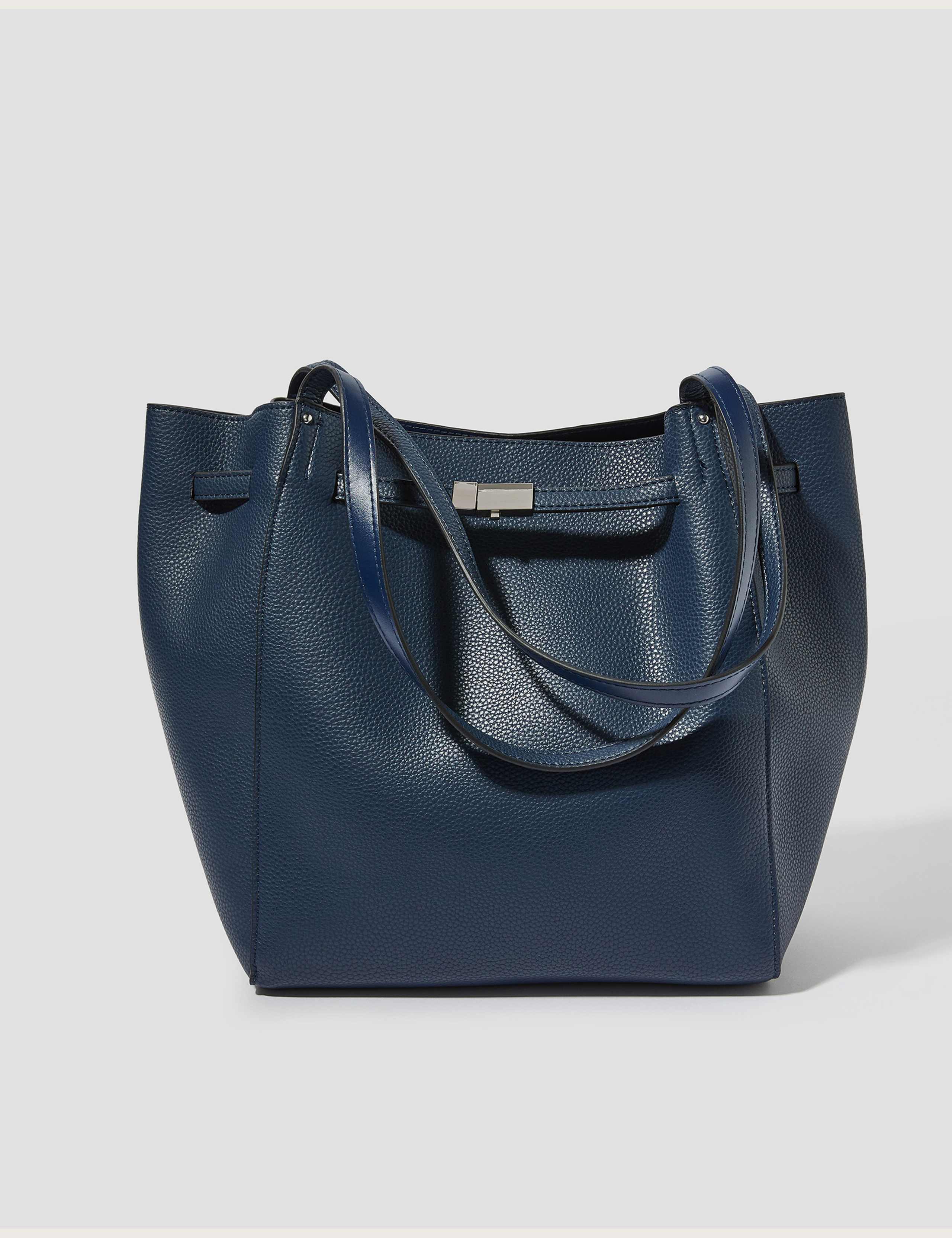 Faux Leather Tote Bag