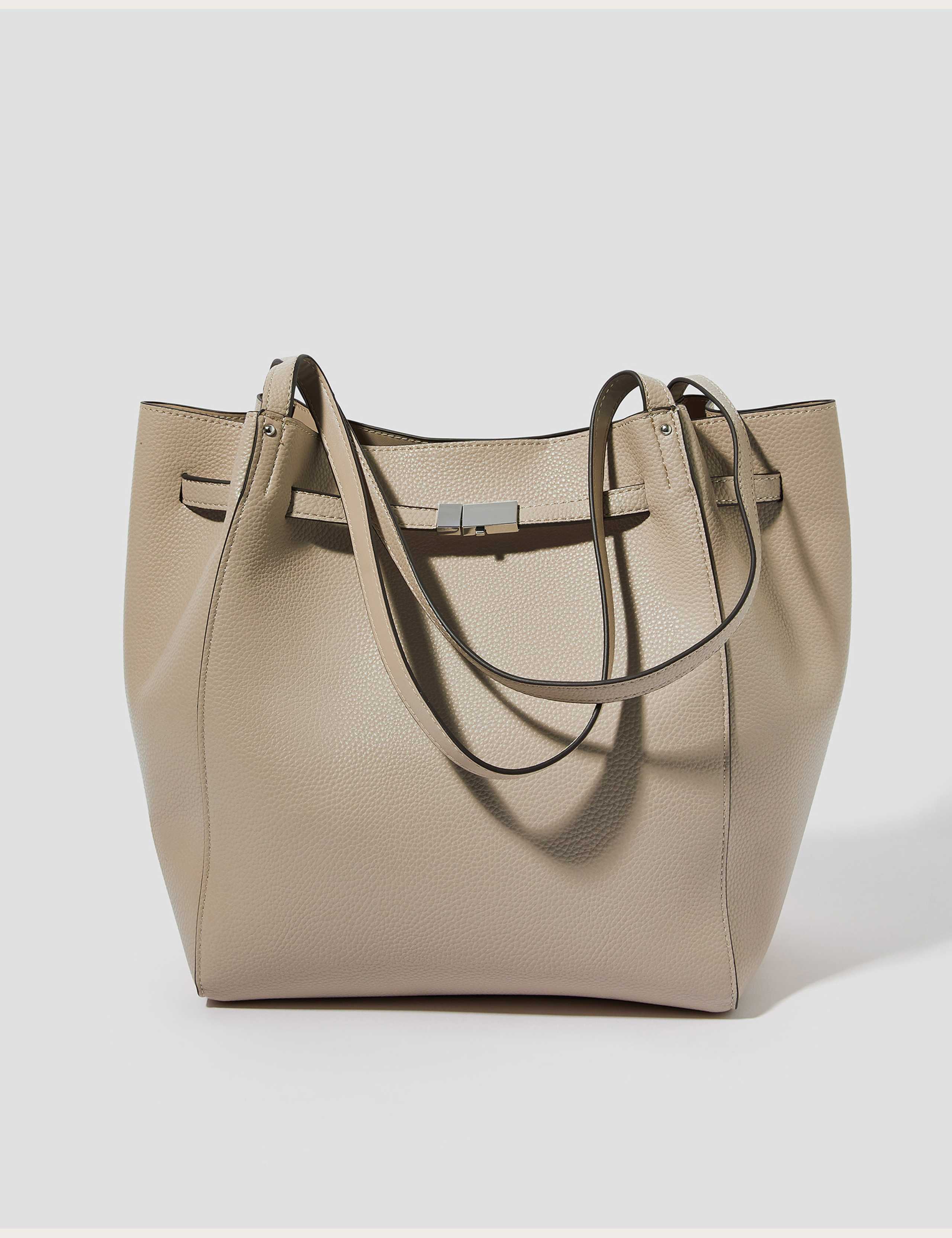 Faux Leather Tote Bag