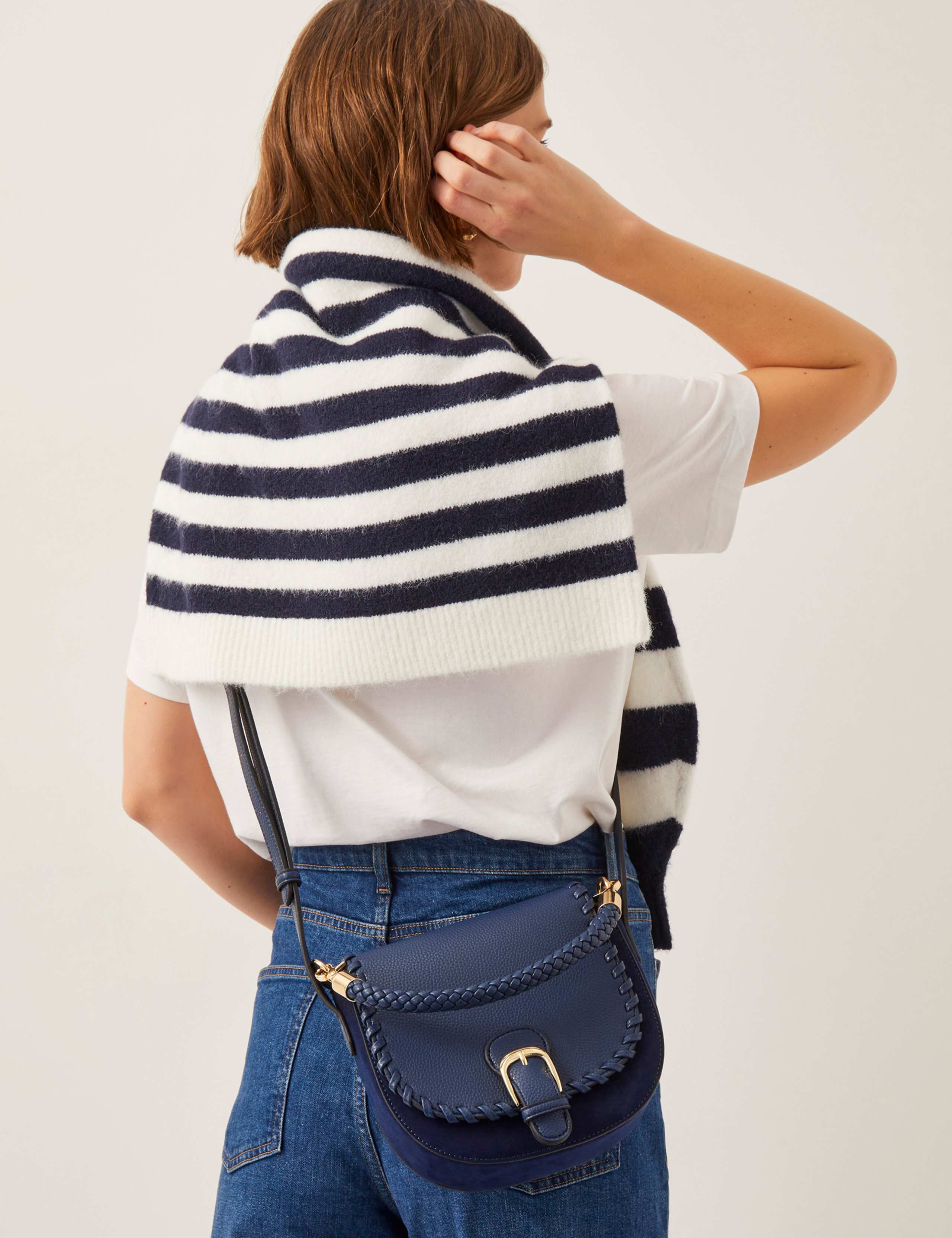 Faux Leather Cross Body Bag