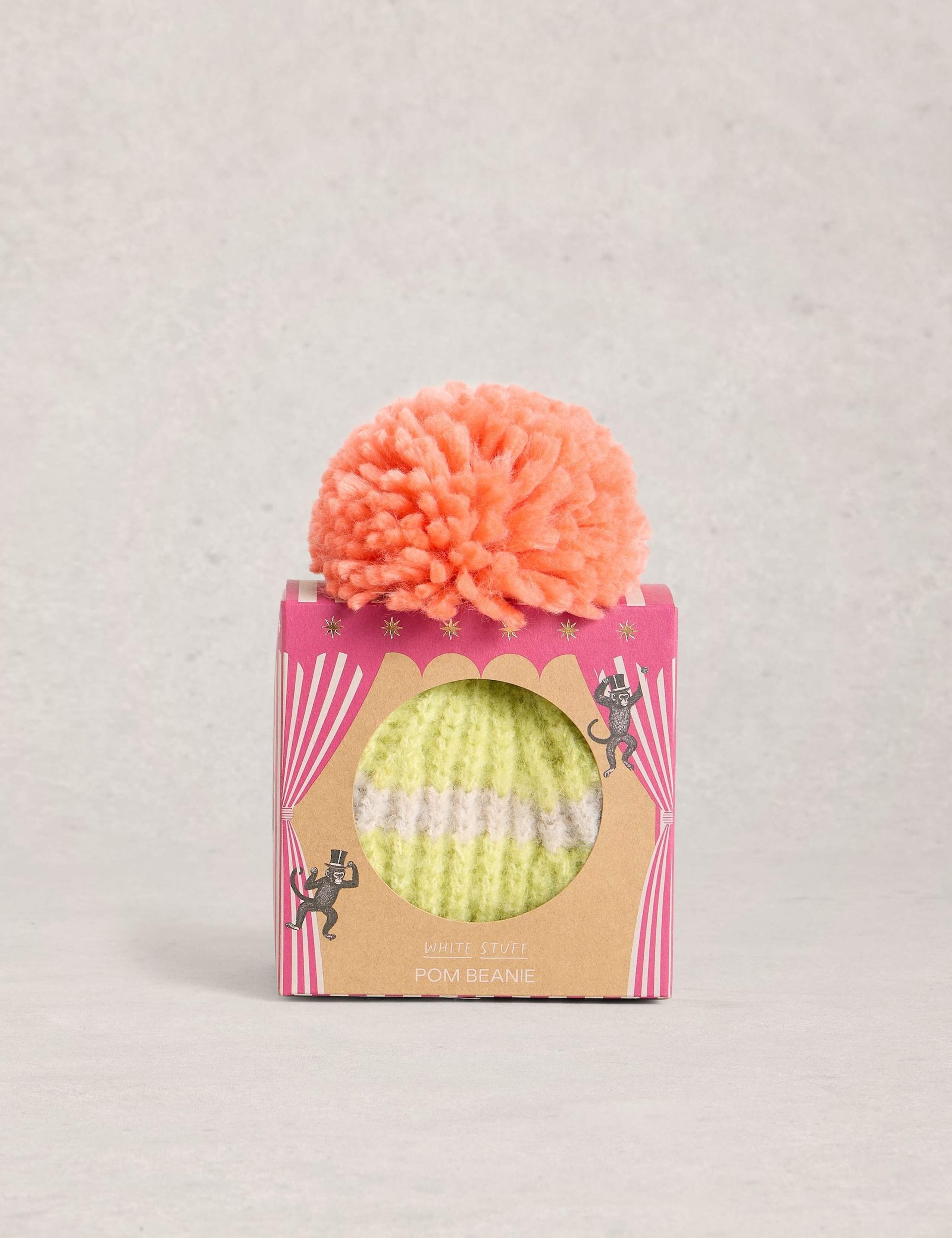 Striped Pom Pom Hat in a Box