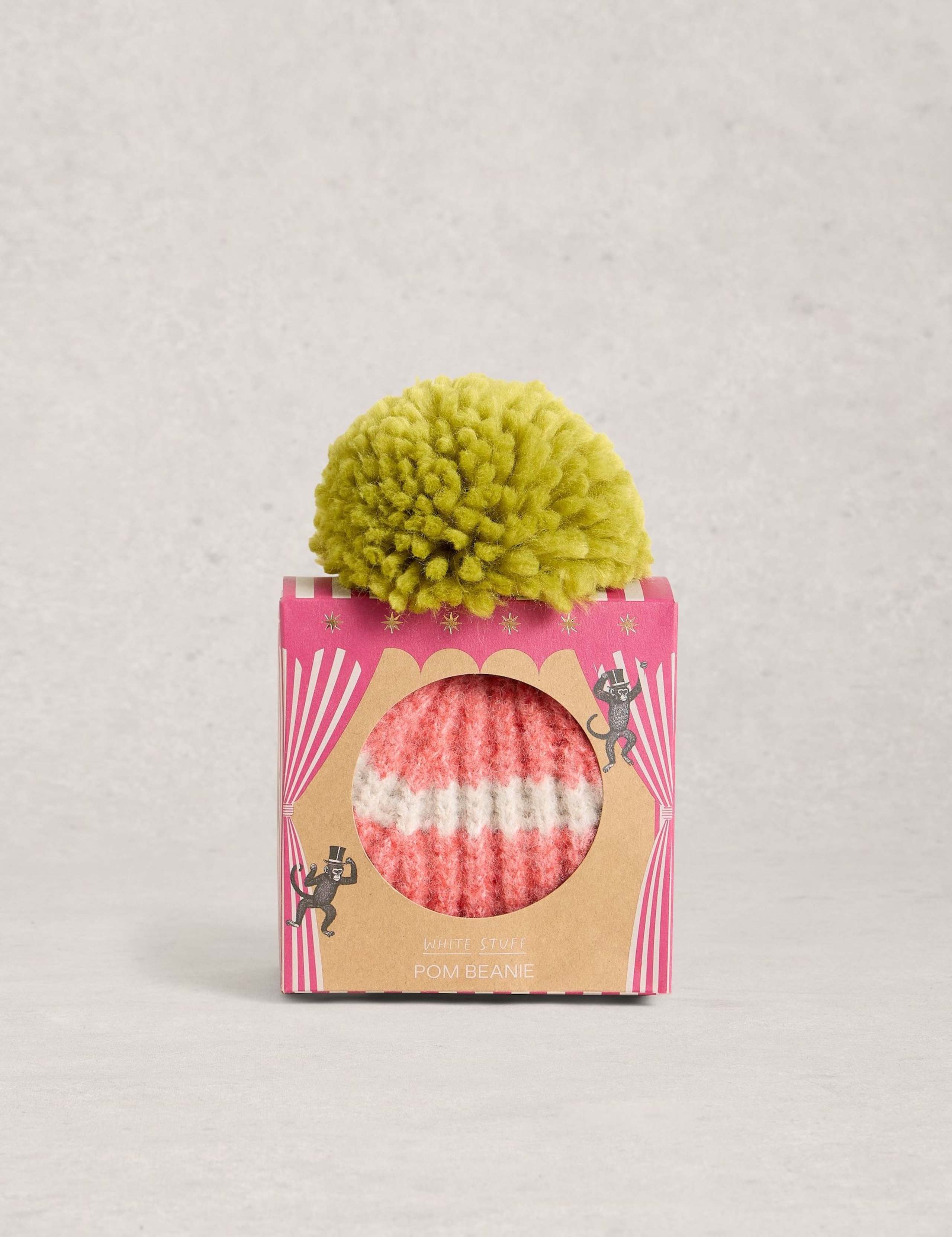 Striped Pom Pom Hat in a Box