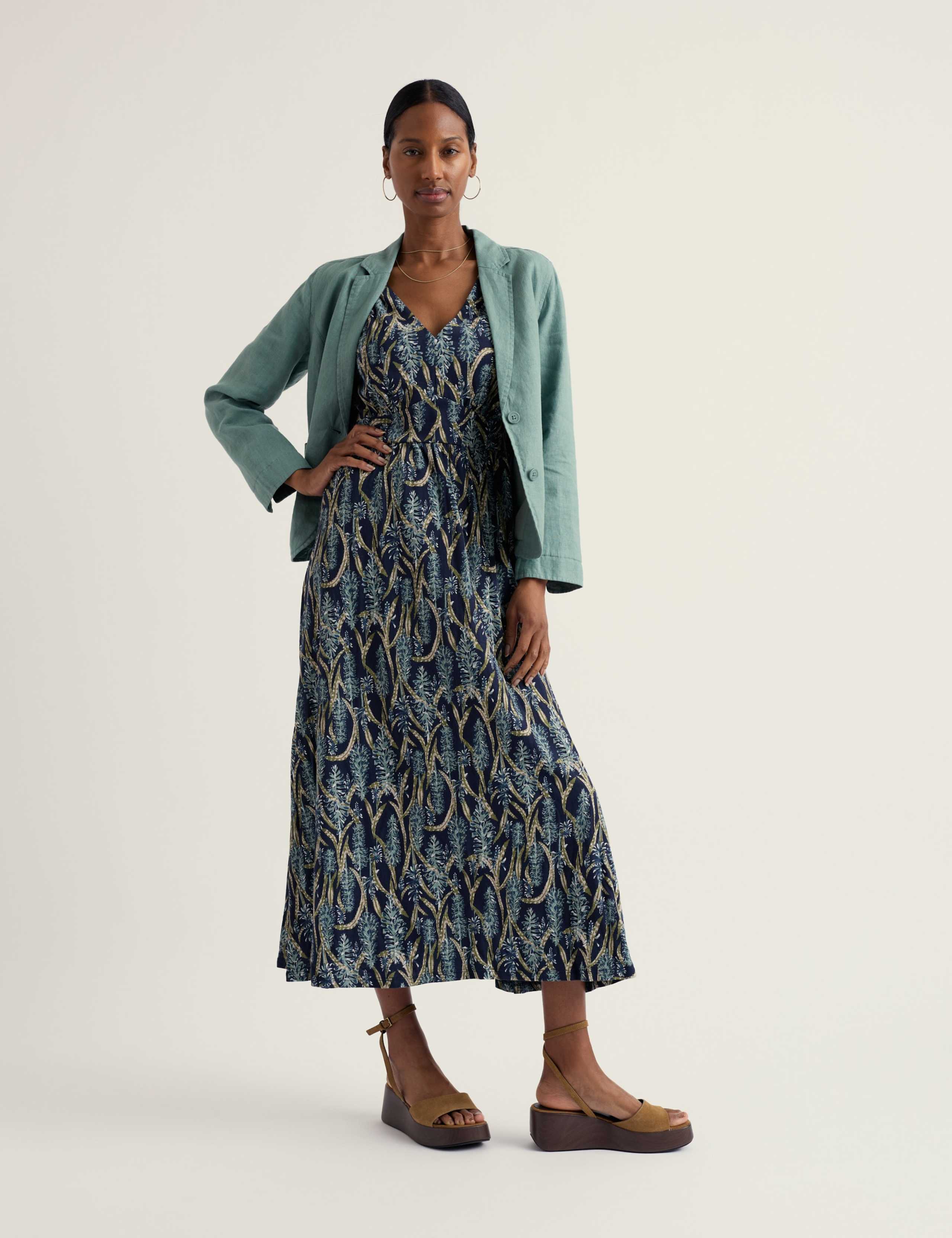 Pure Linen Single Breasted Blazer