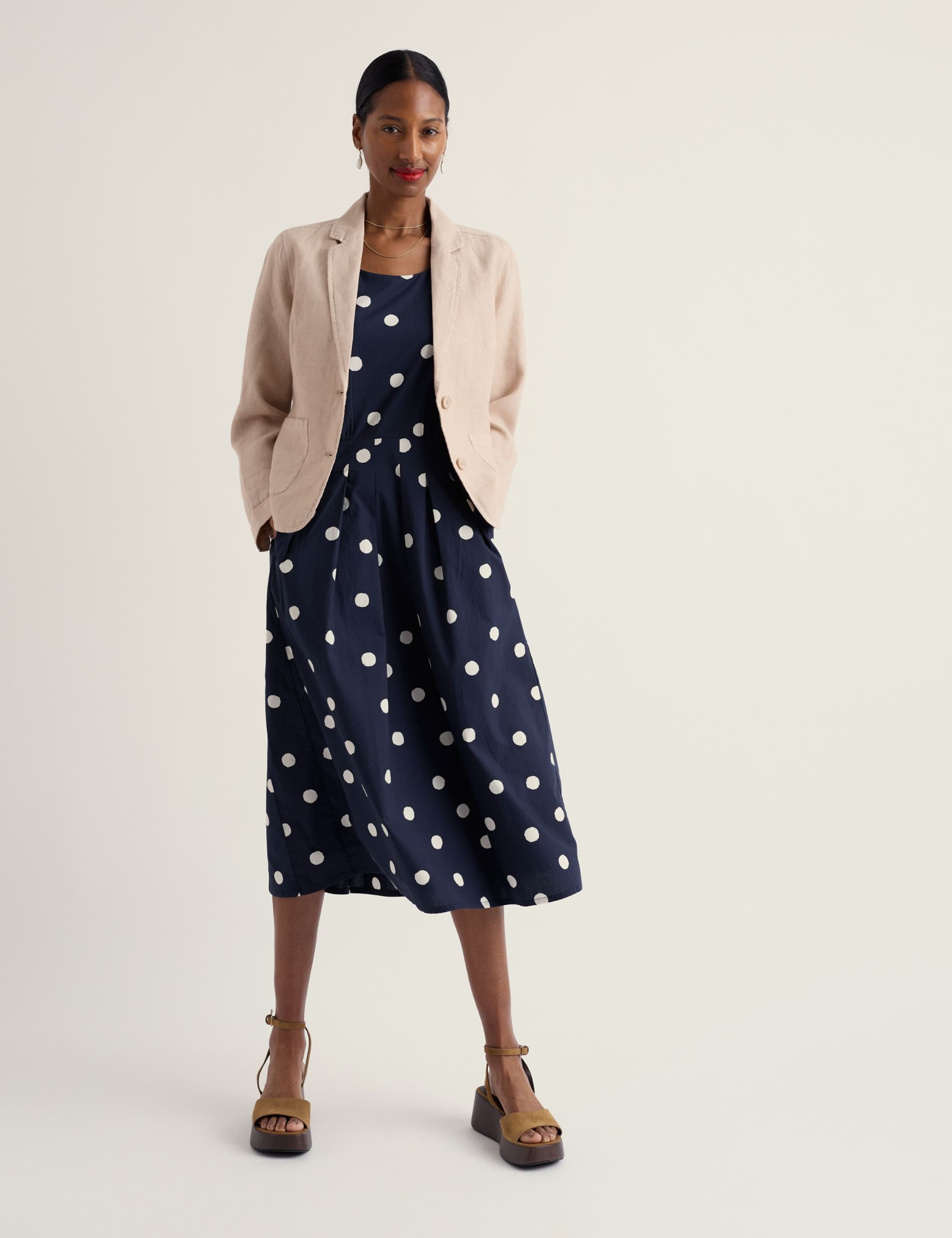 Pure Linen Single Breasted Blazer