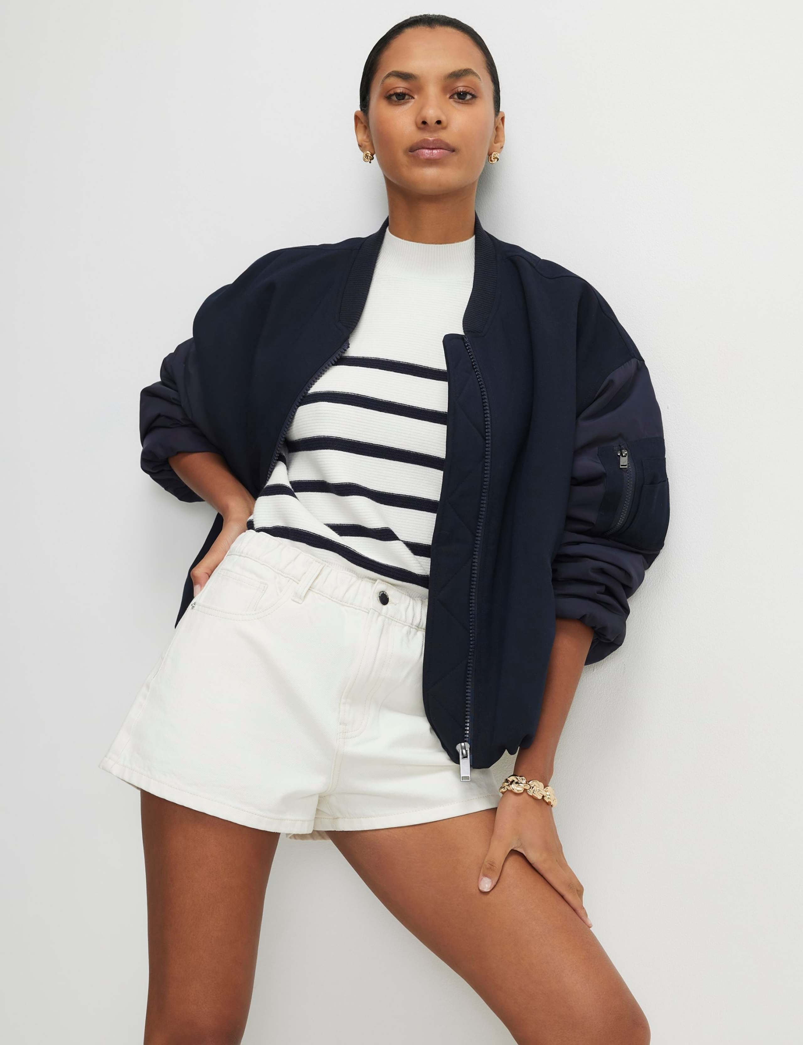 Denim High Waisted Shorts
