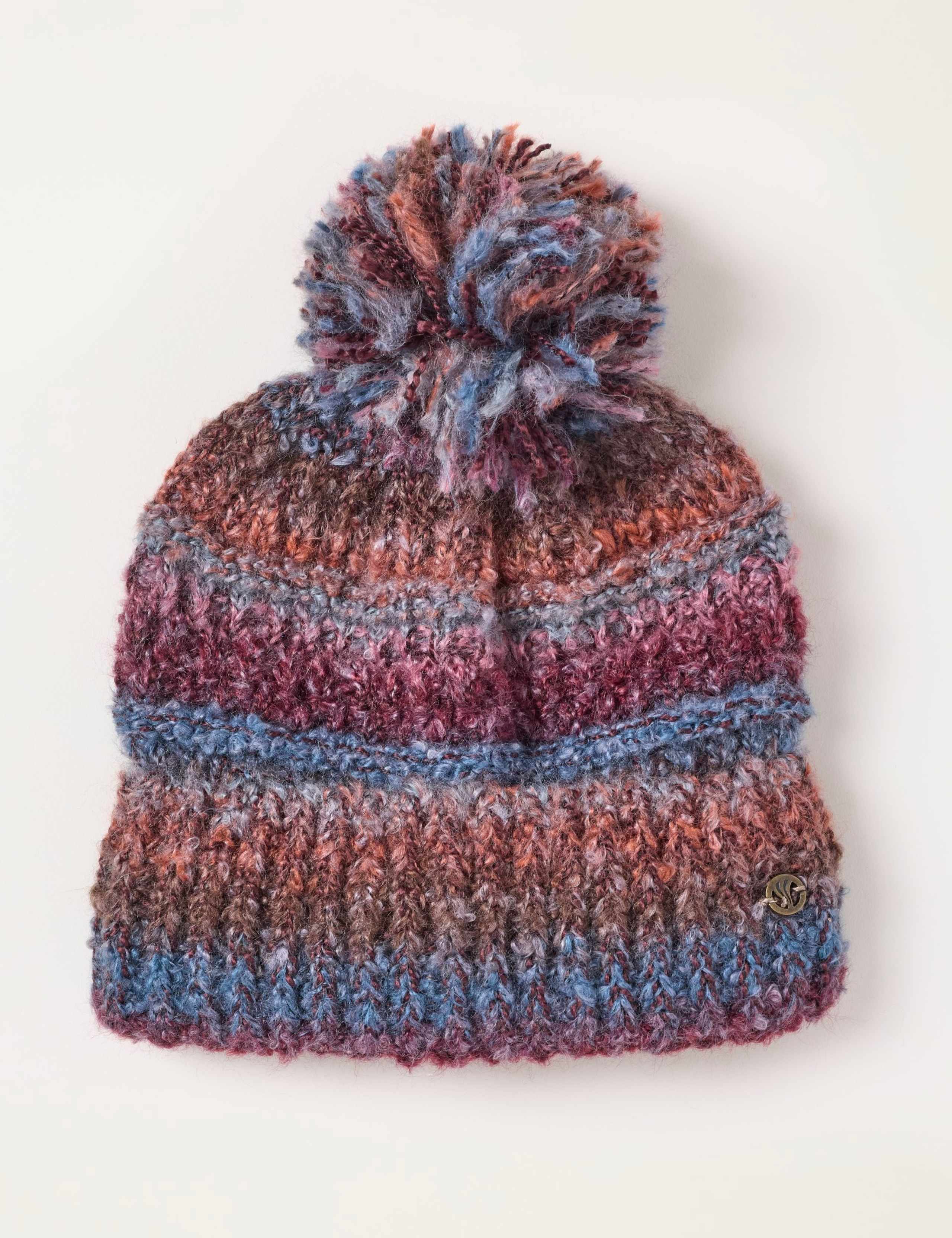 Striped Bobble Hat