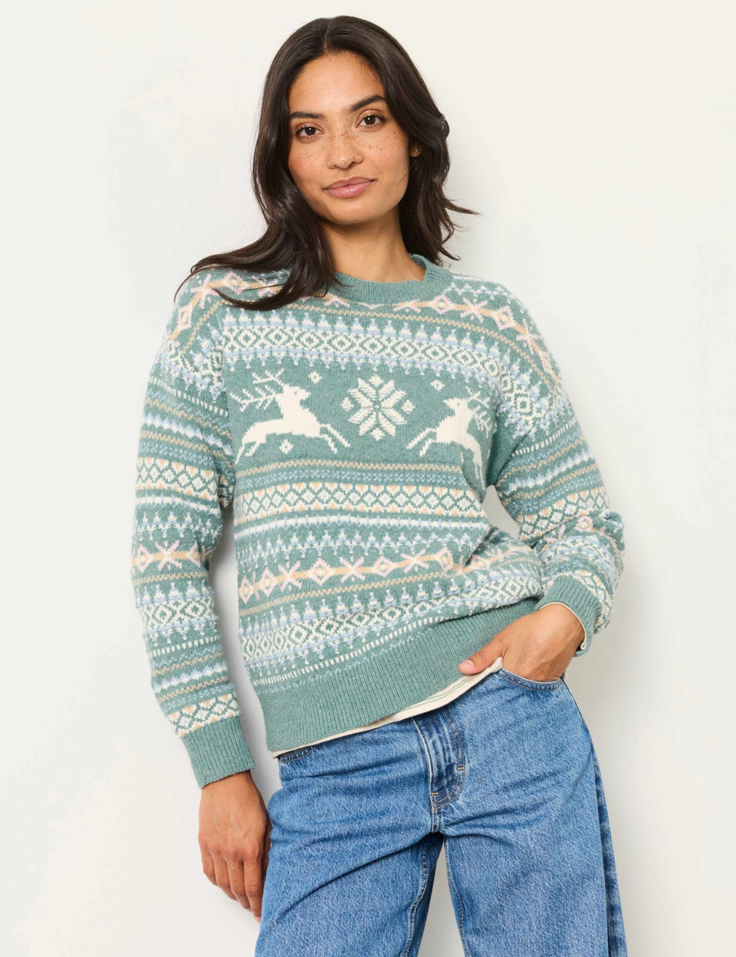 Fair Isle Crew Neck Jumper