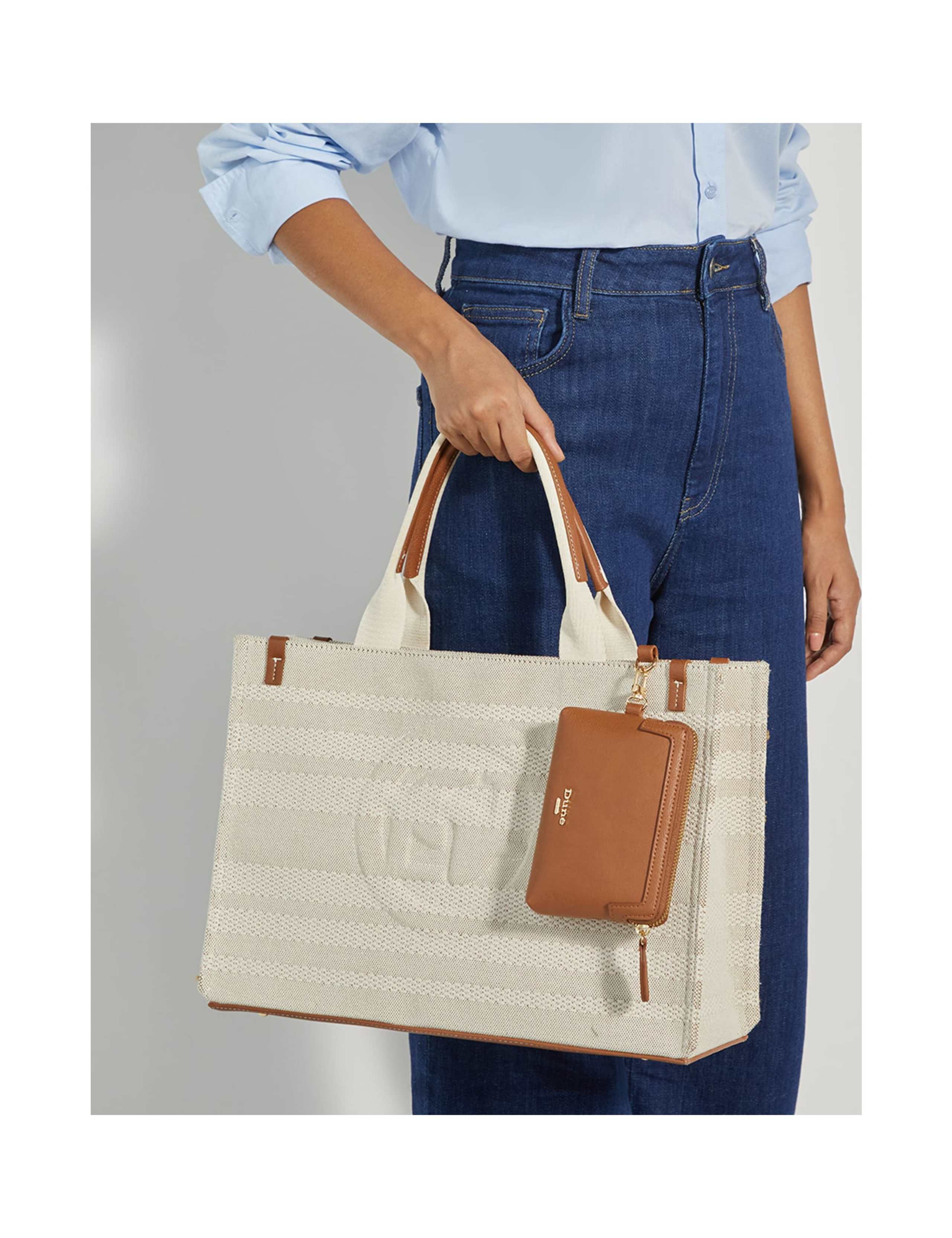 Canvas Striped Tote Bag