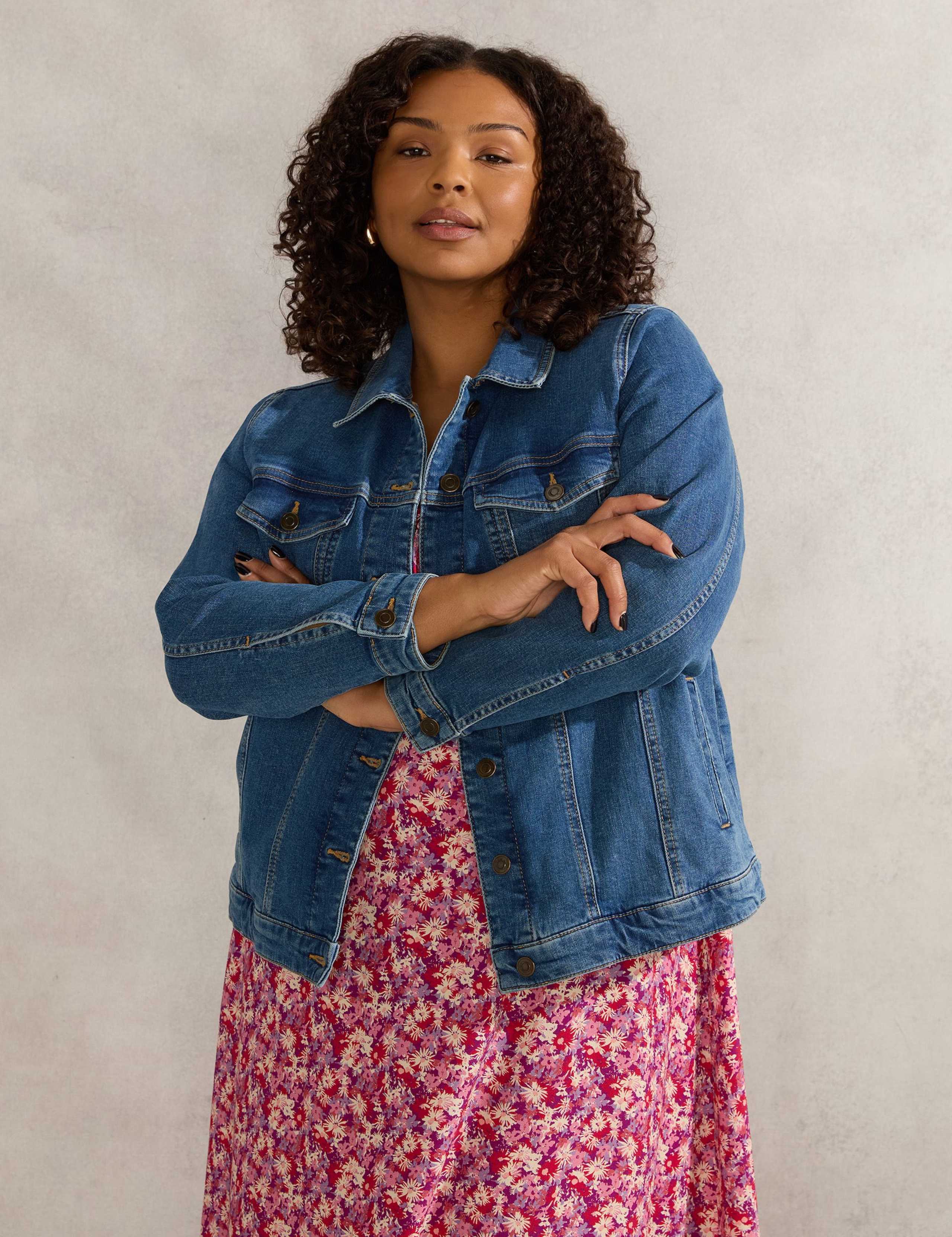 Denim Collared Jacket
