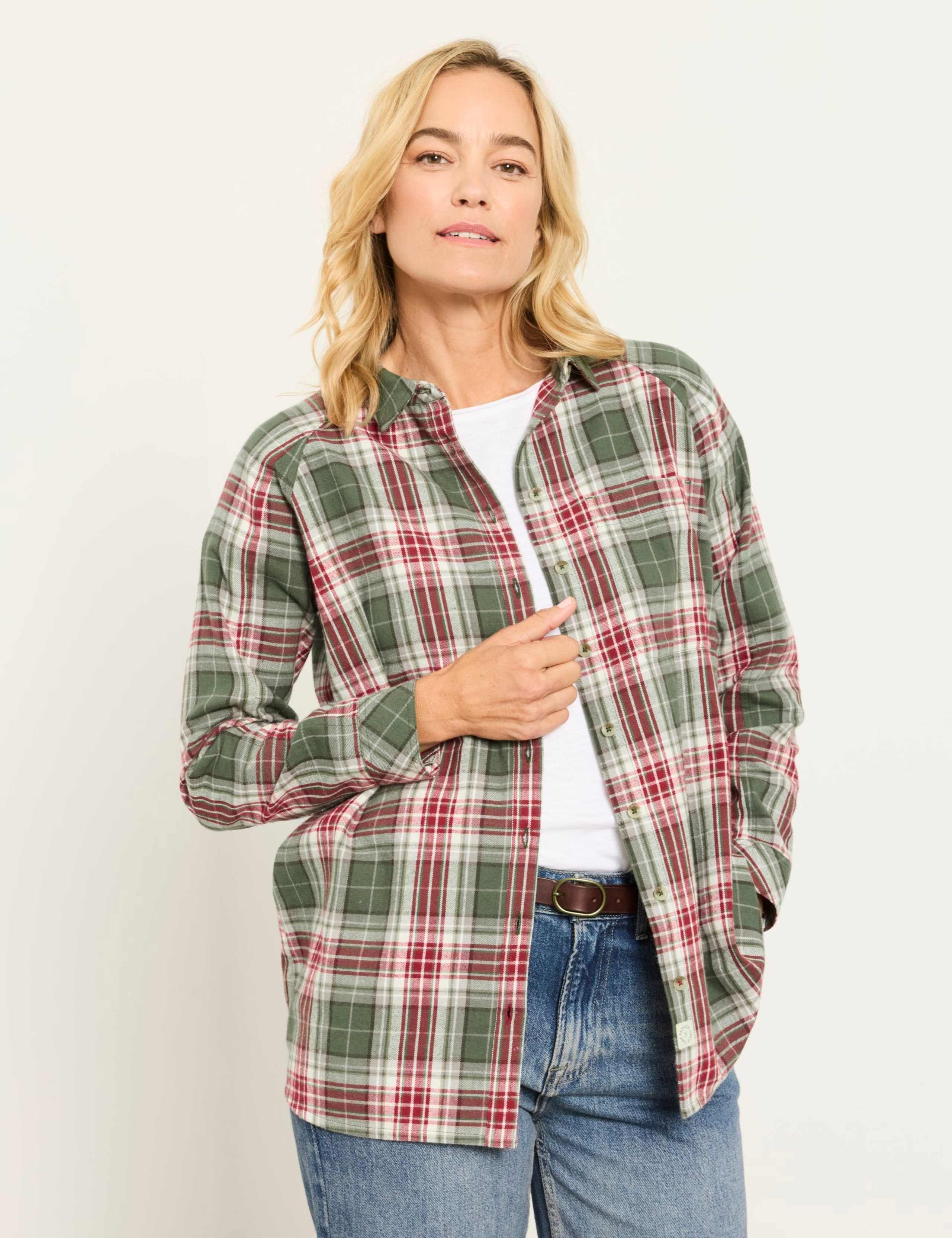 Pure Cotton Checked Collared Regular Fit Shirt