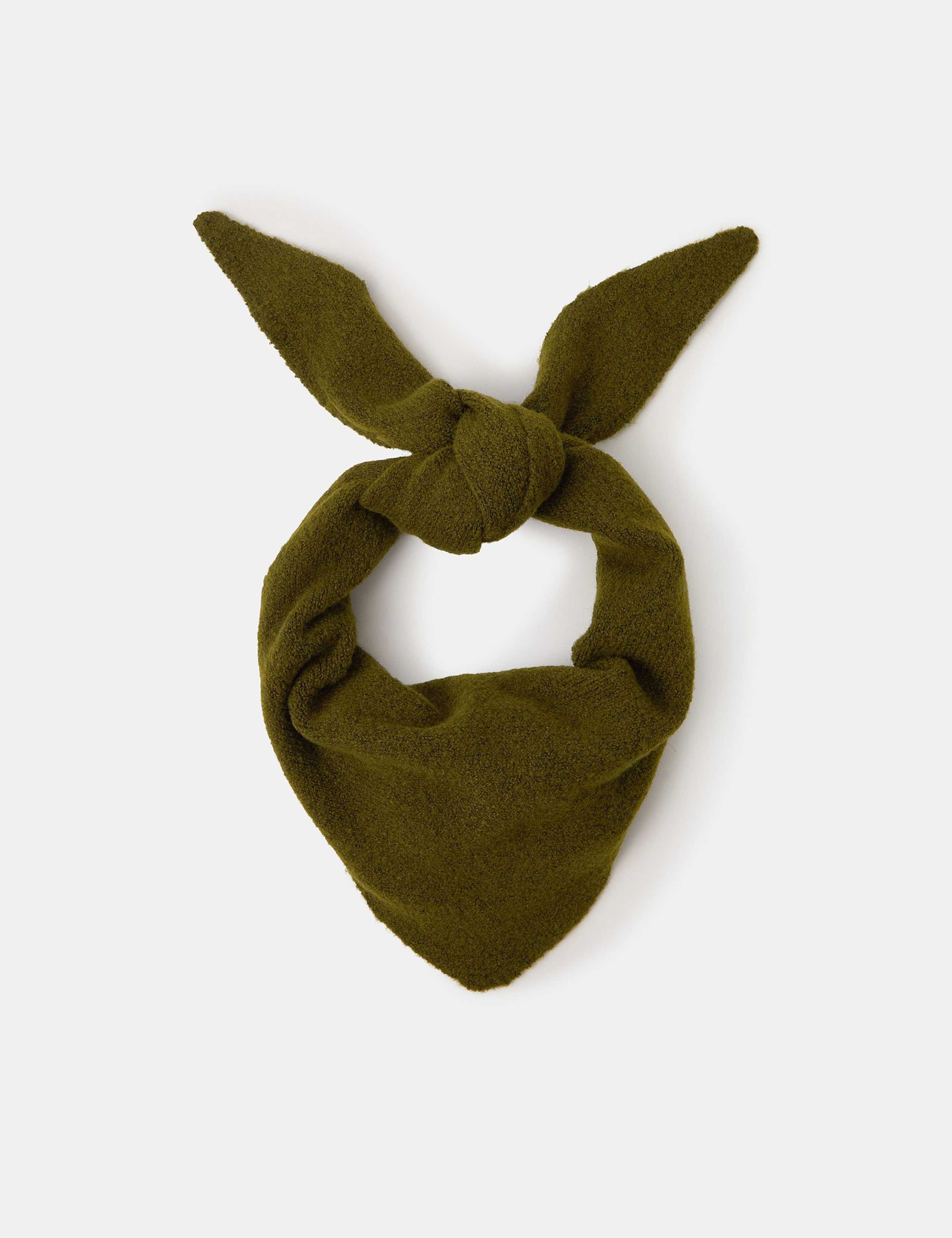 Knitted Triangle Scarf