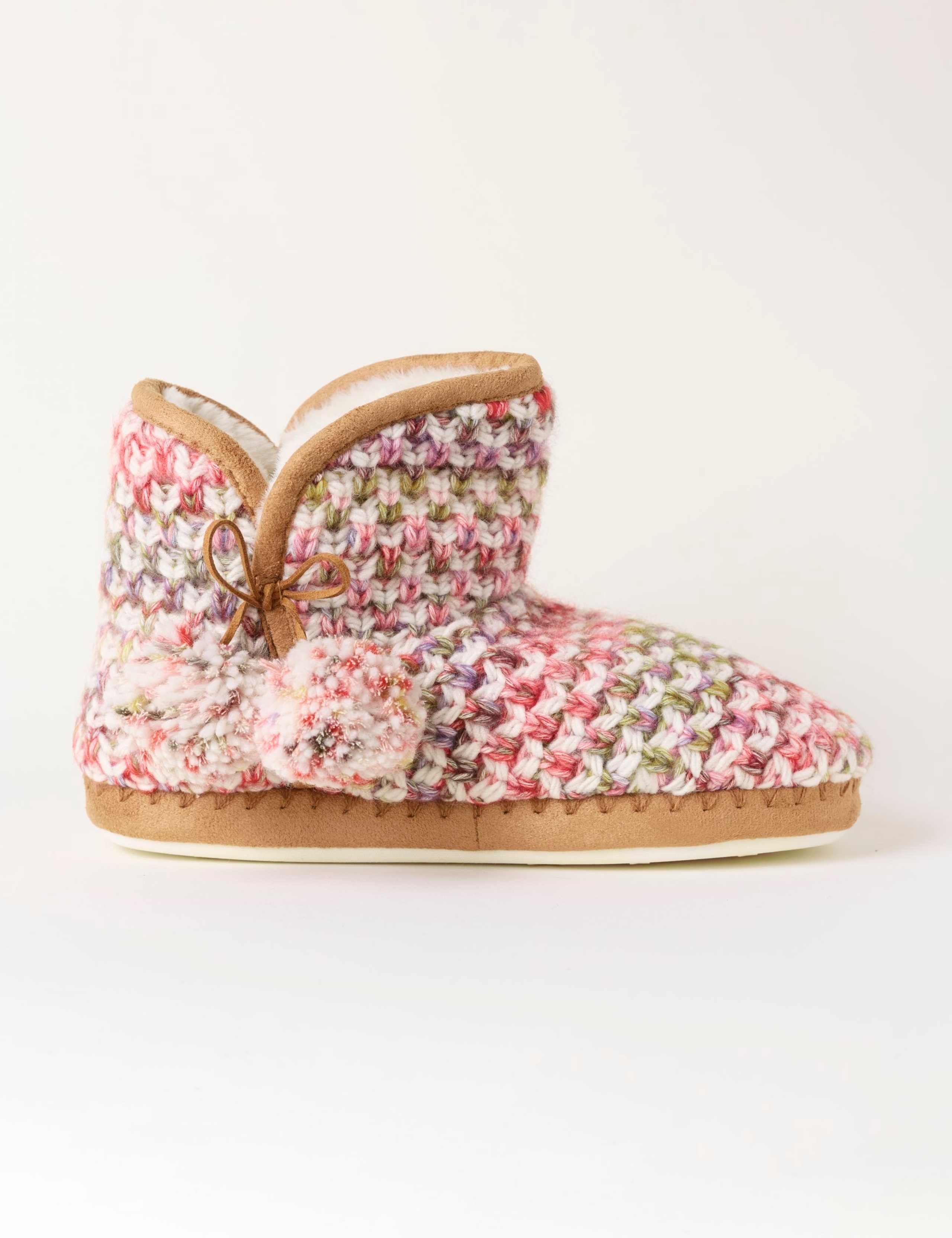 Knitted Slipper Boots