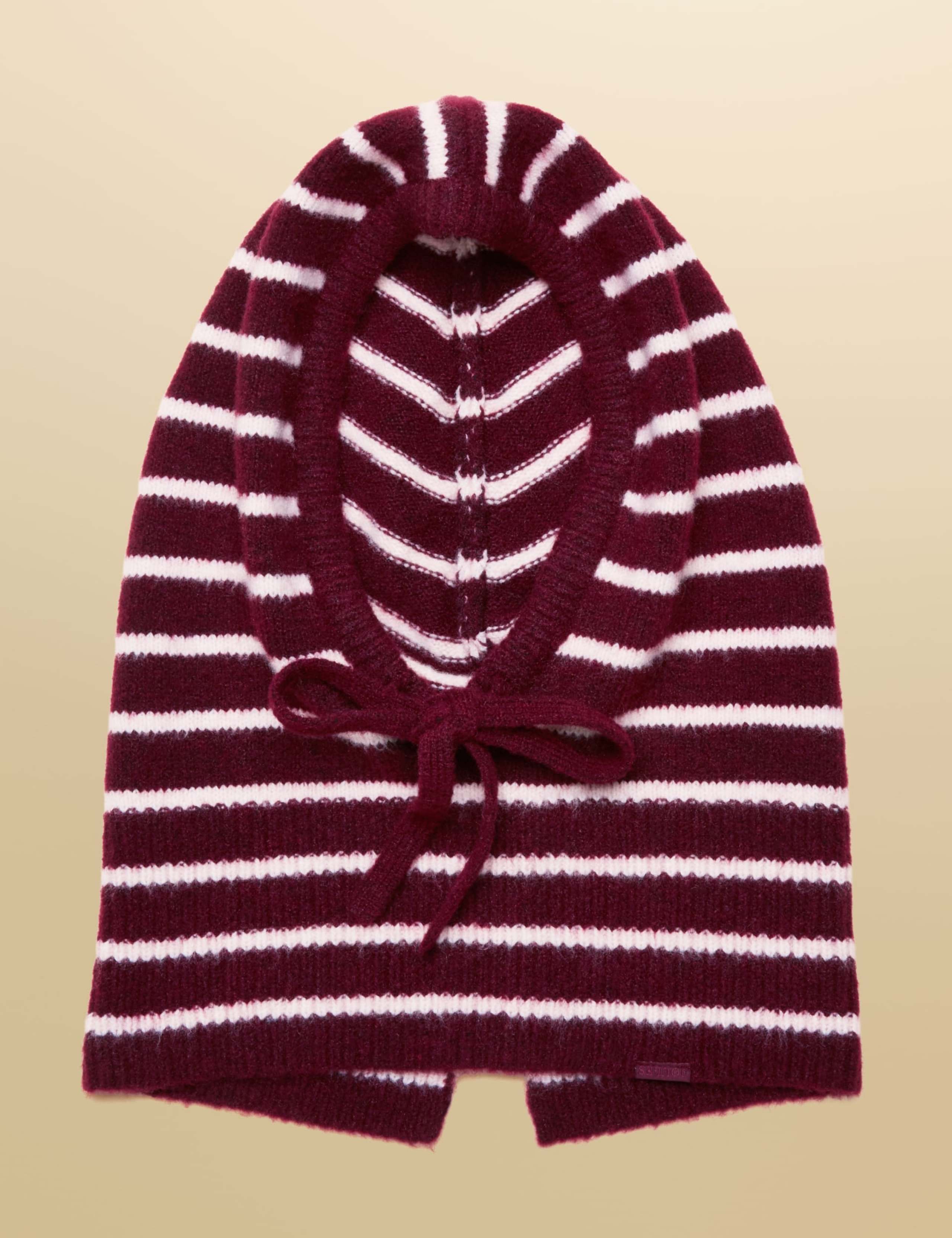Knitted Striped Beanie Hat