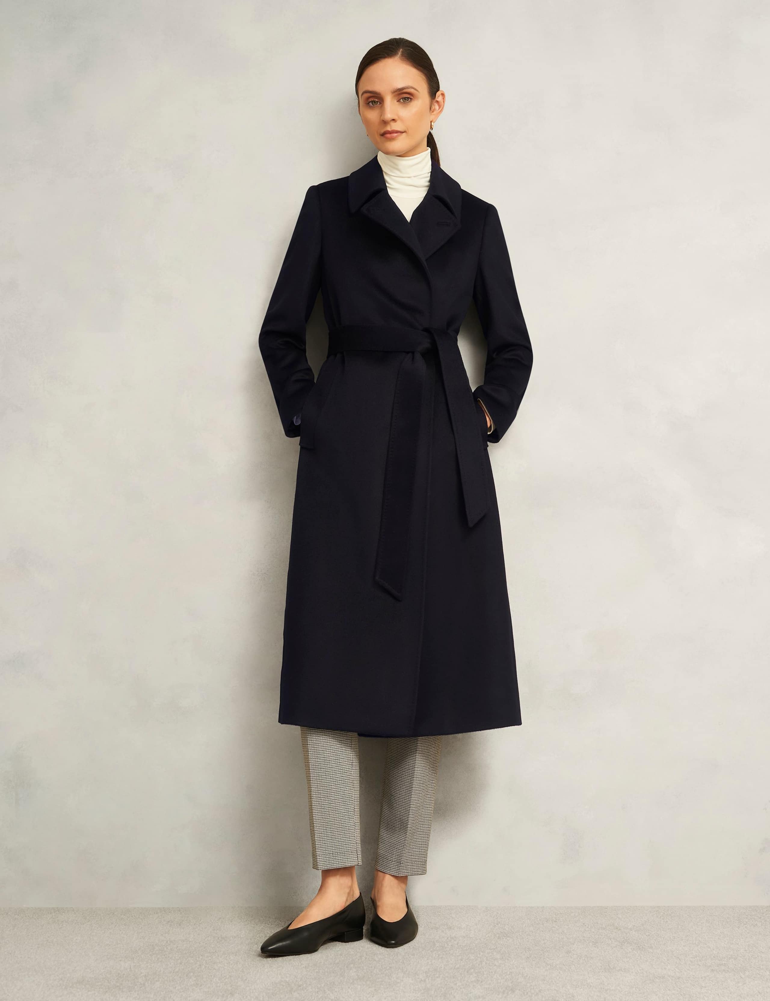 Pure Wool Double Breasted Trench Coat