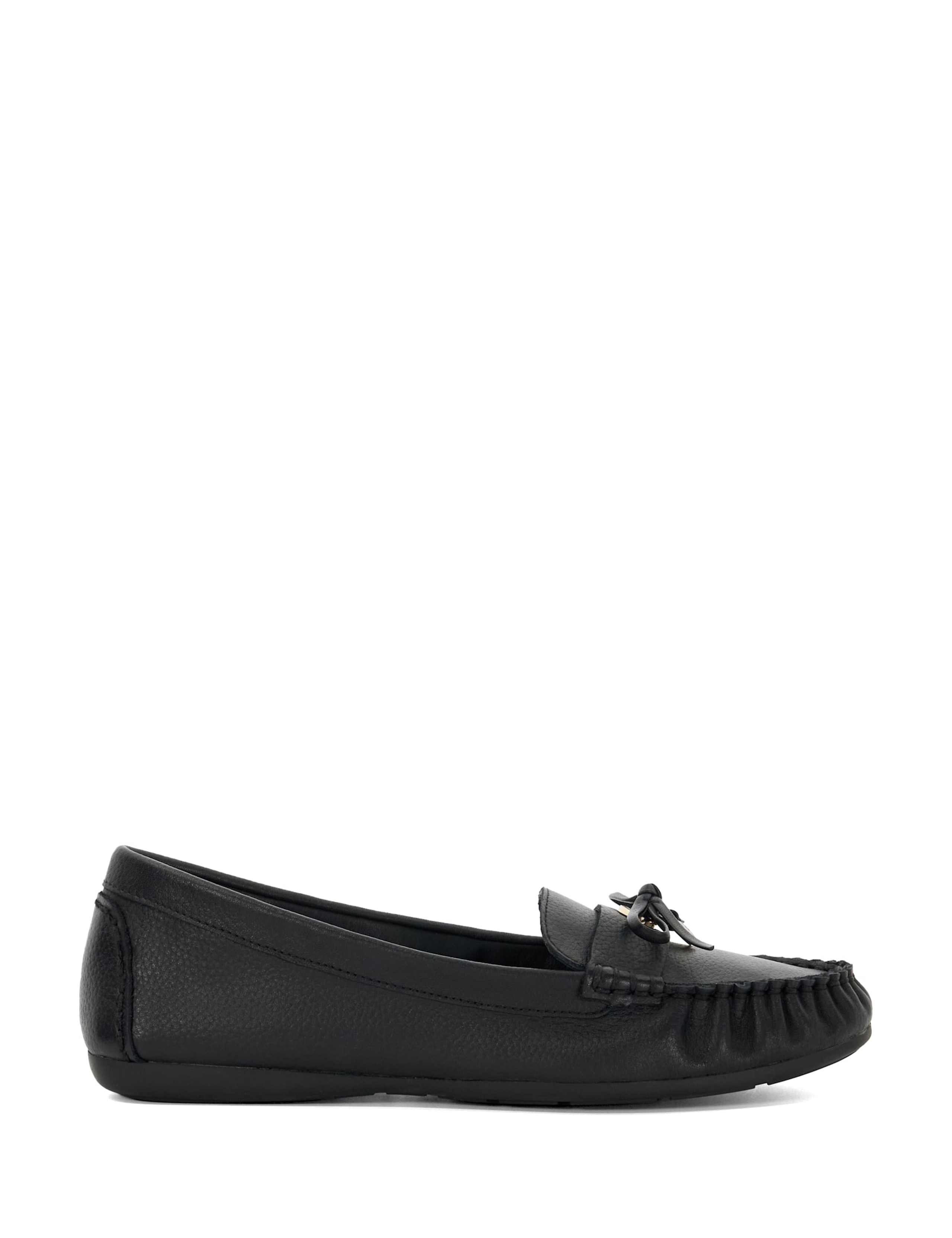 Grovers Leather Trim Detail Moccasin Loafers