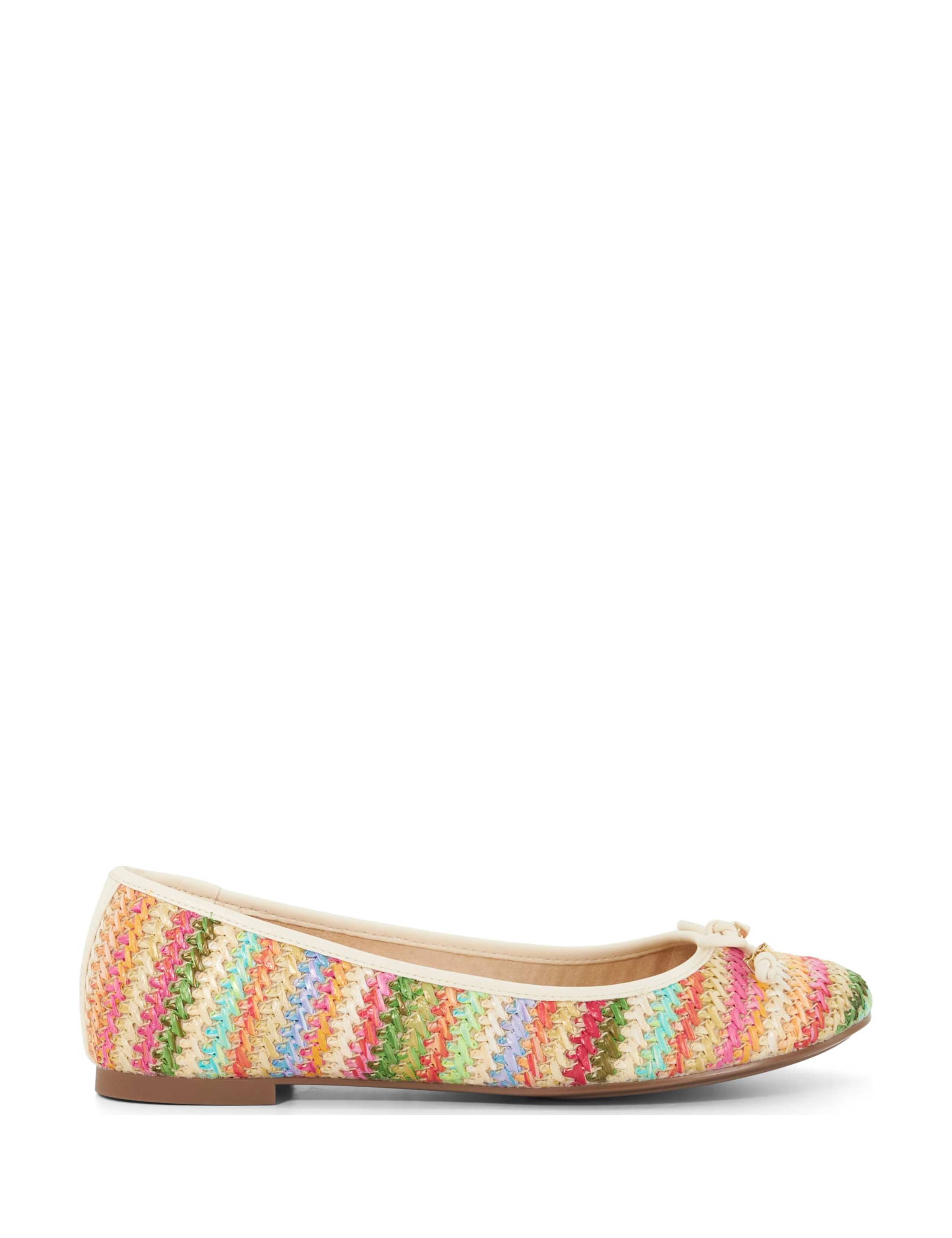 Woven Flat Ballet Pumps