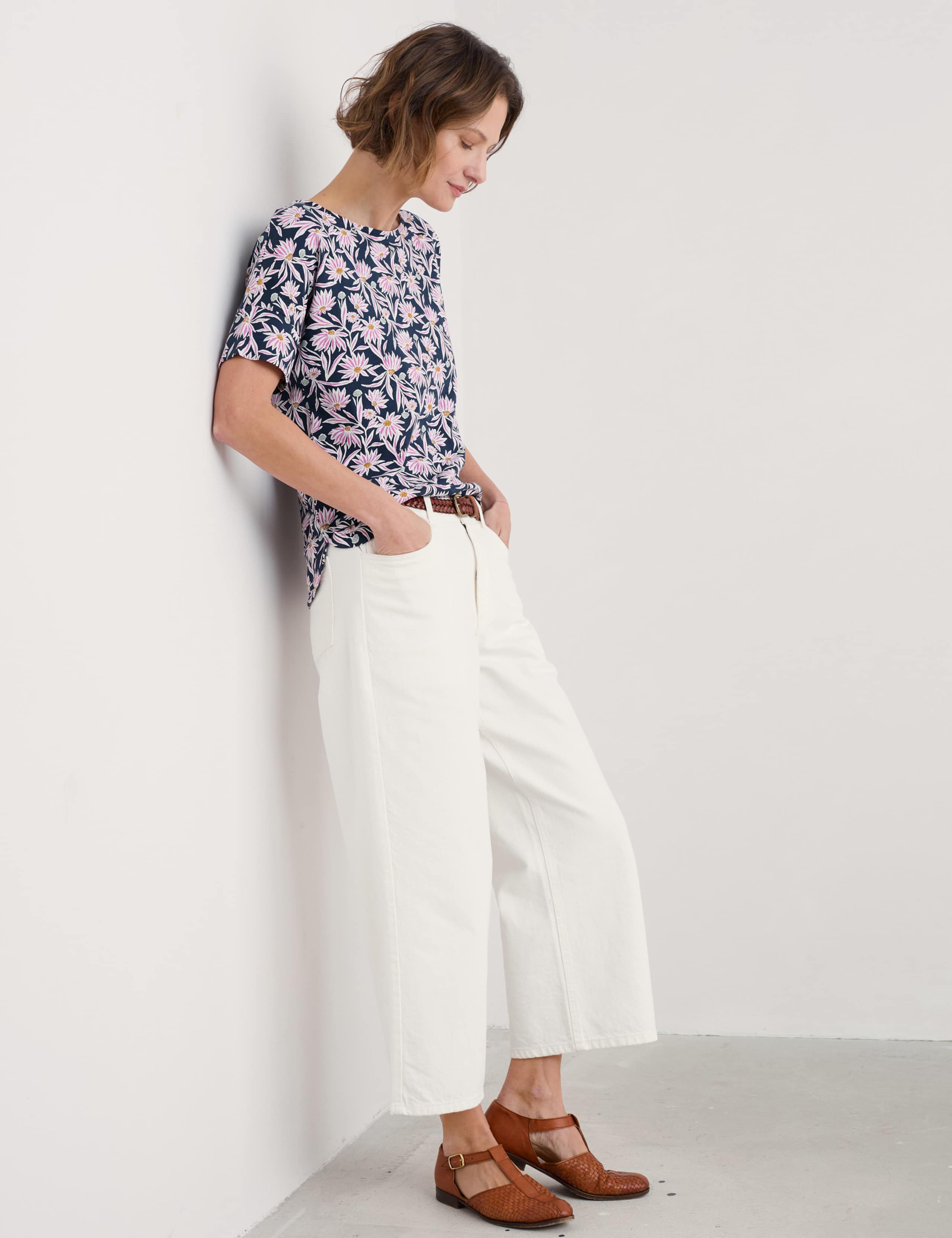 Pure Cotton Floral T-Shirt