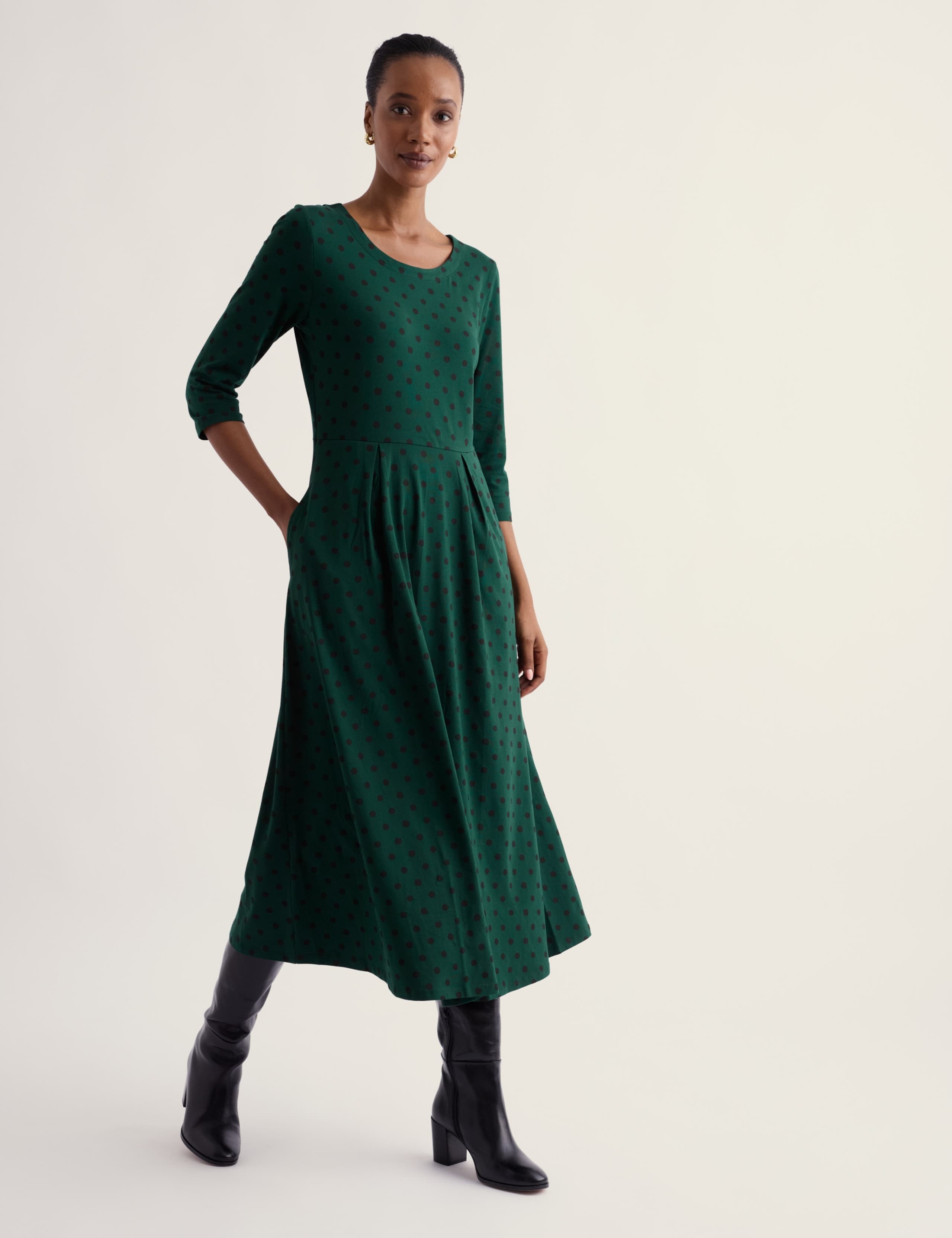 Printed Midi Relaxed Dress