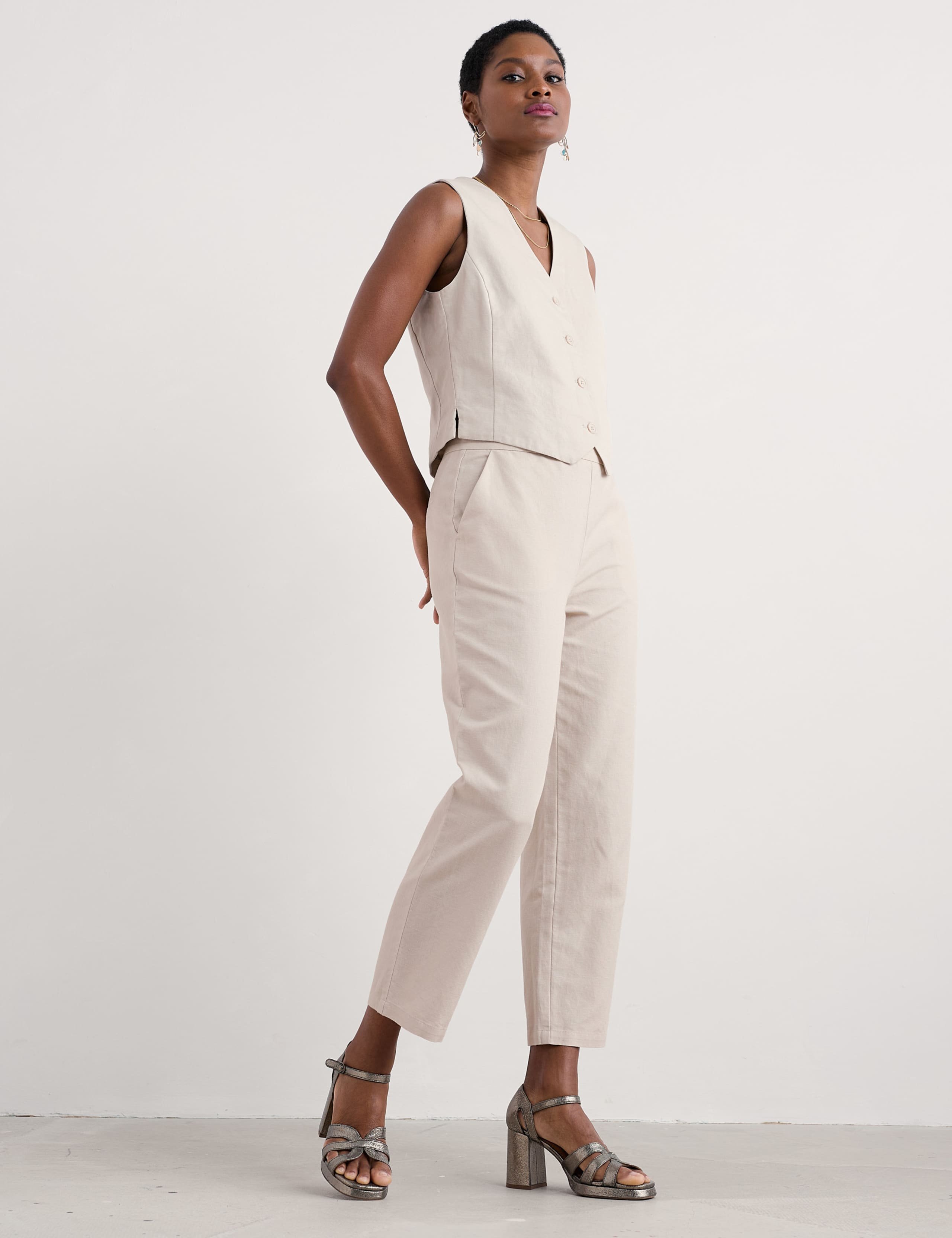 Pure Linen Waistcoat