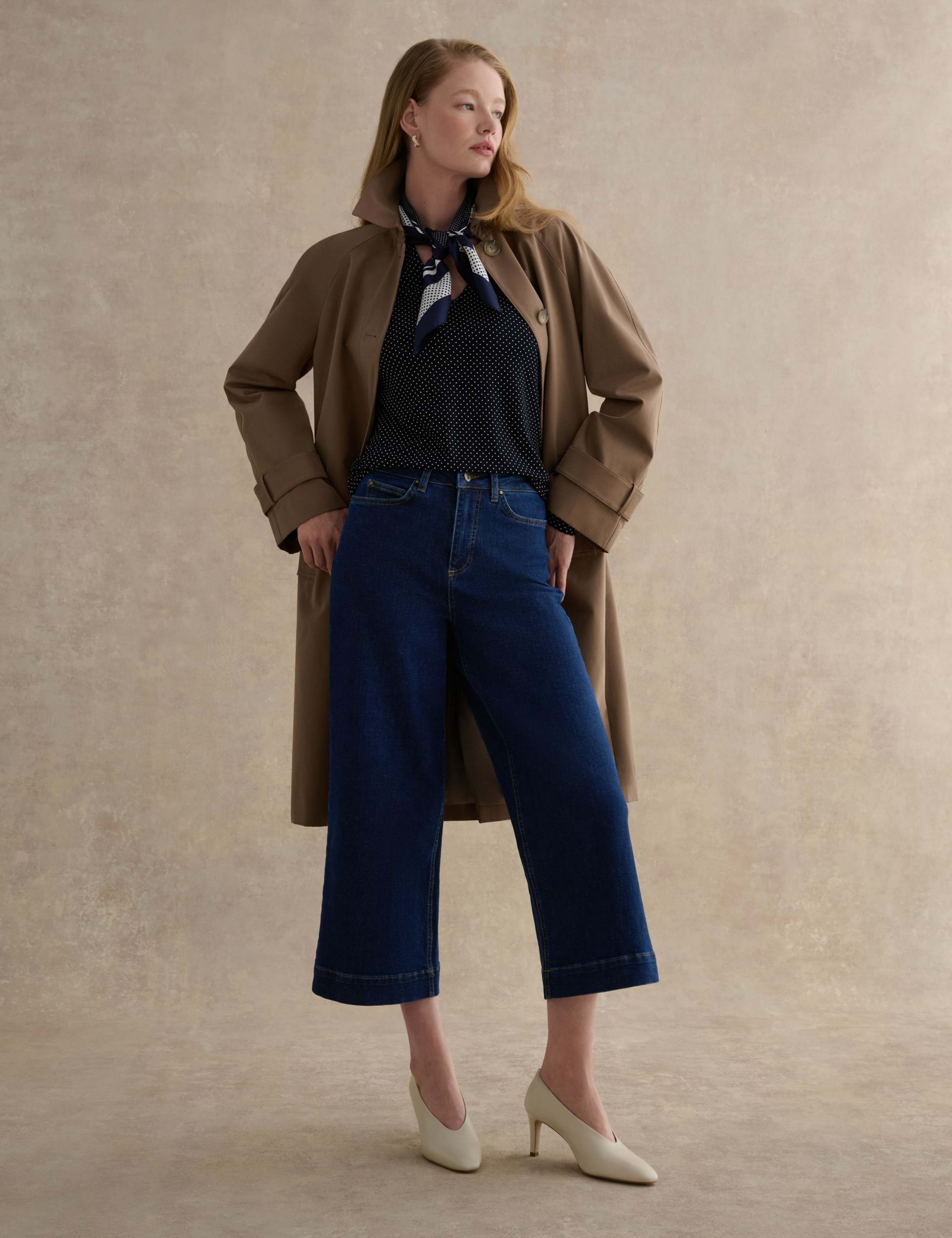 Polka Dot V-Neck Top