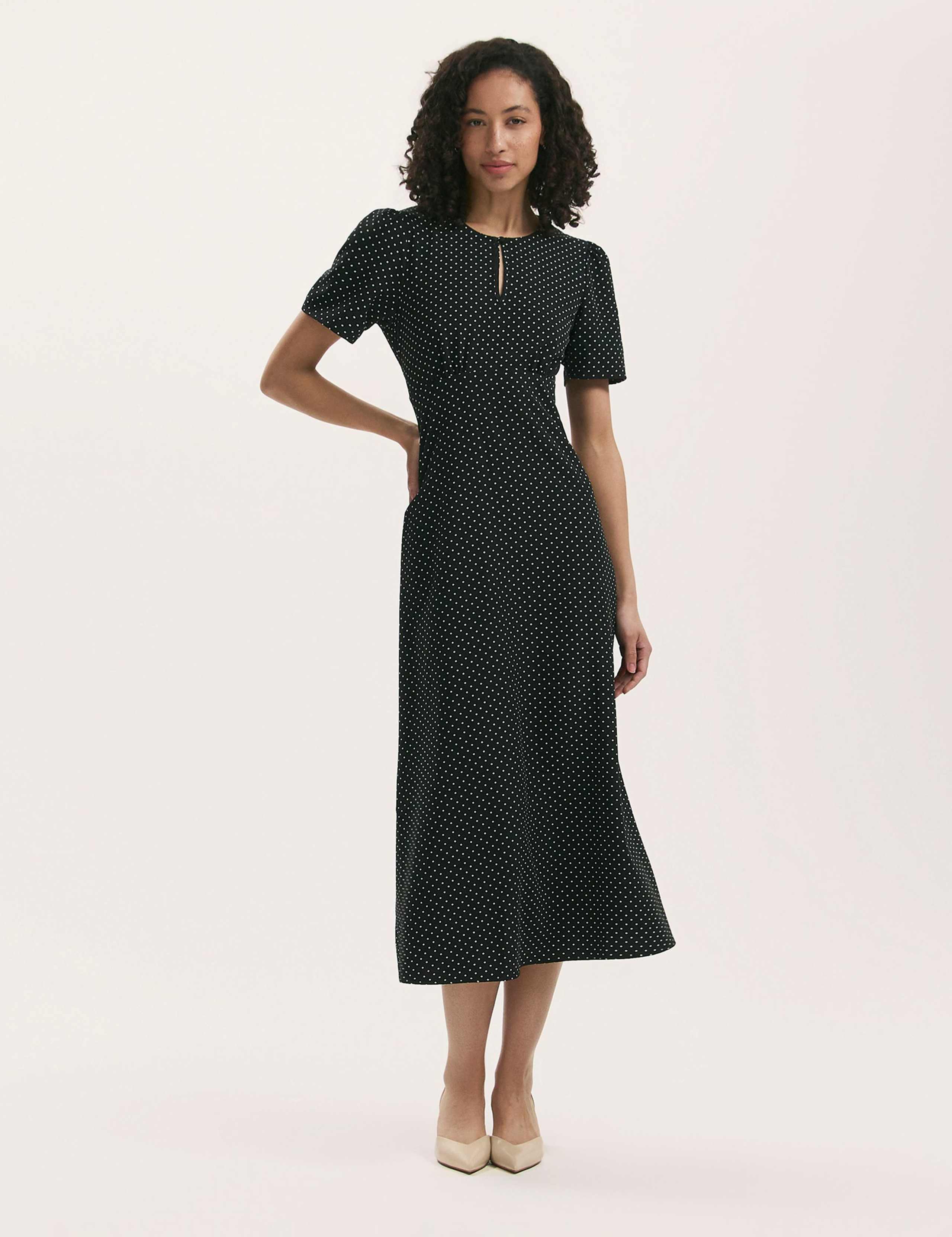 Polka Dot Midi Tea Dress