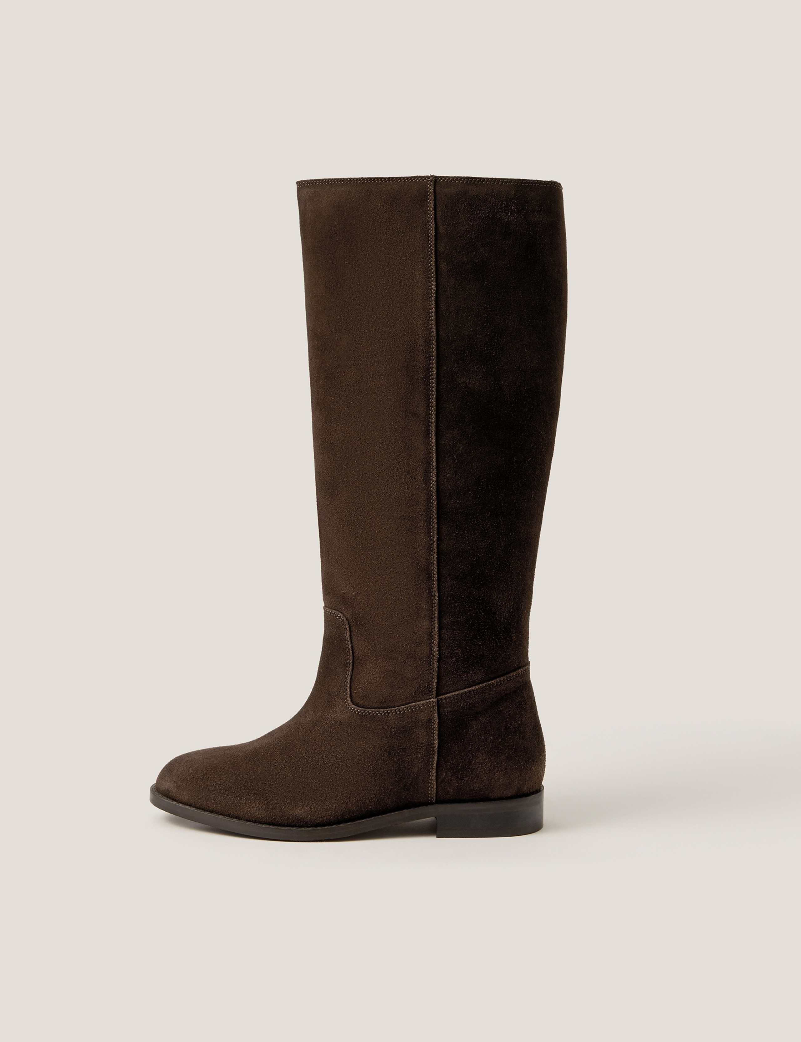 Suede Knee High Boots