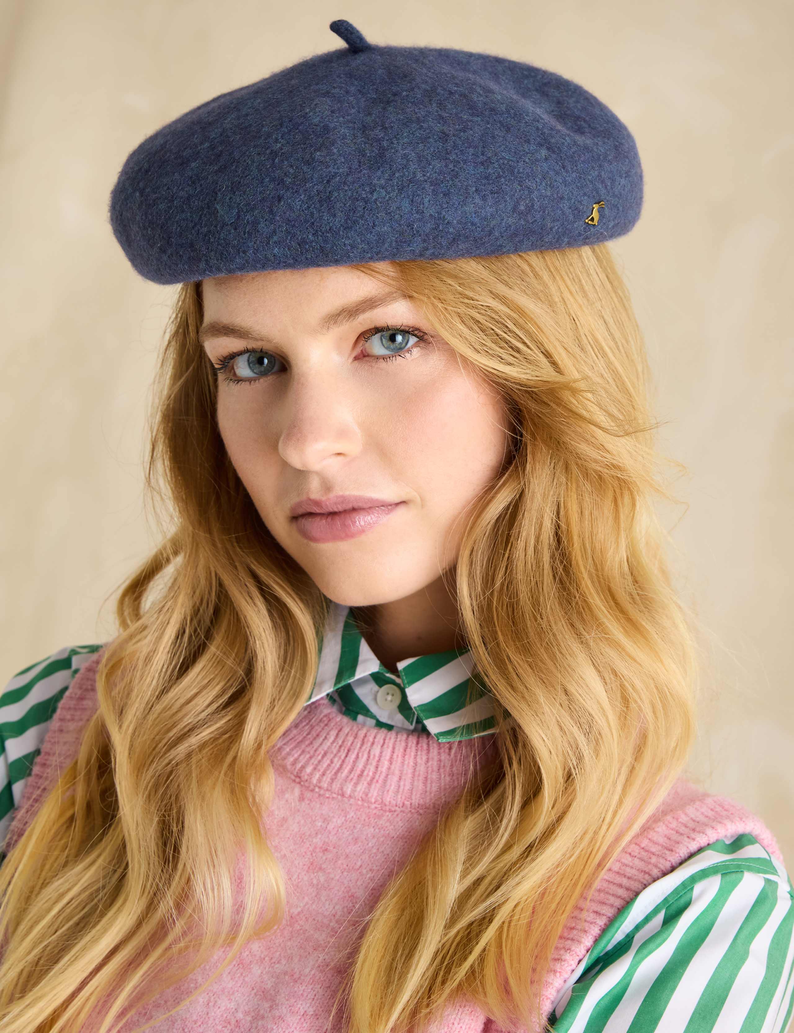Pure Wool Knitted Beret Hat