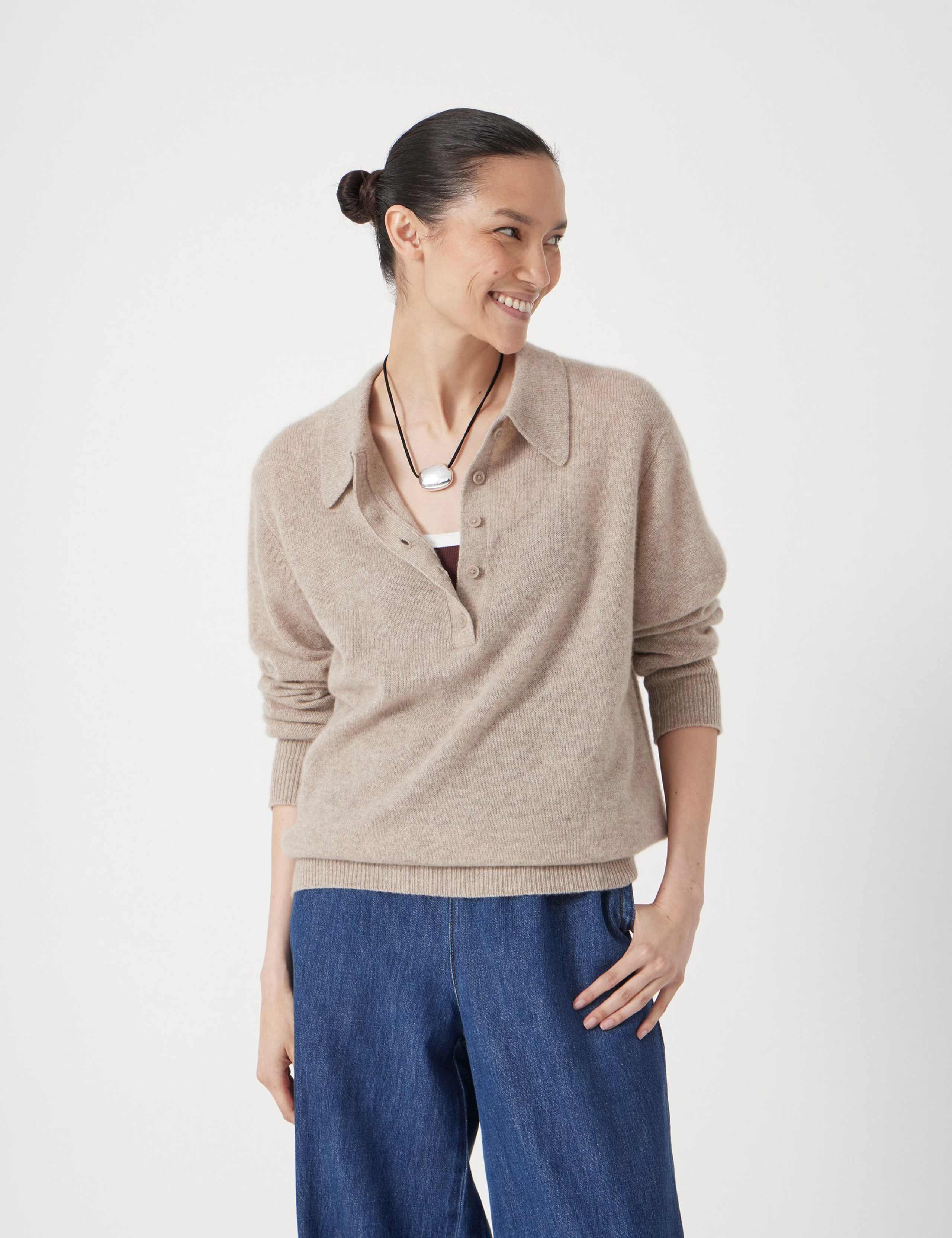 Cashmere Rich Collared Jumper