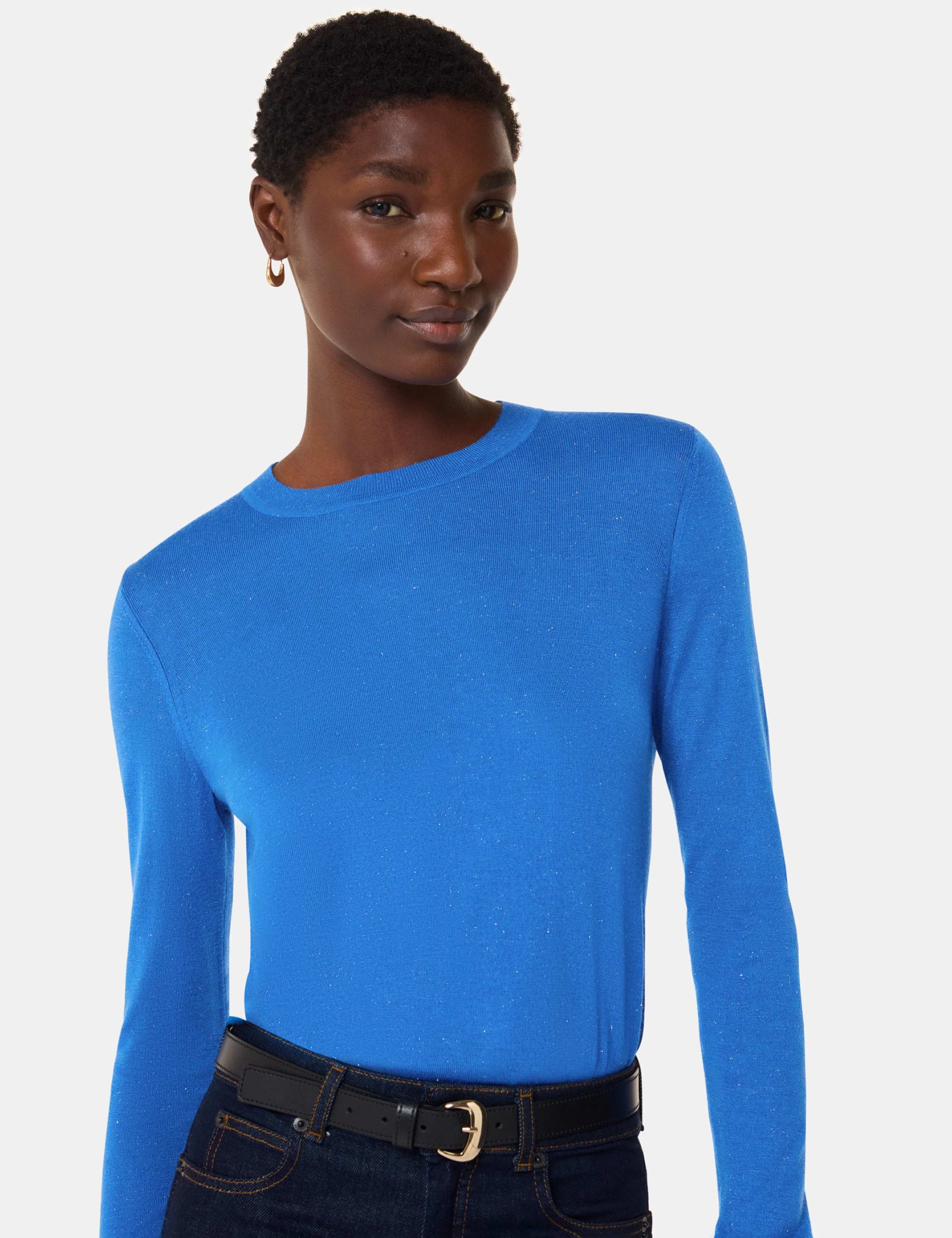 Sparkly Crew Neck Jumper