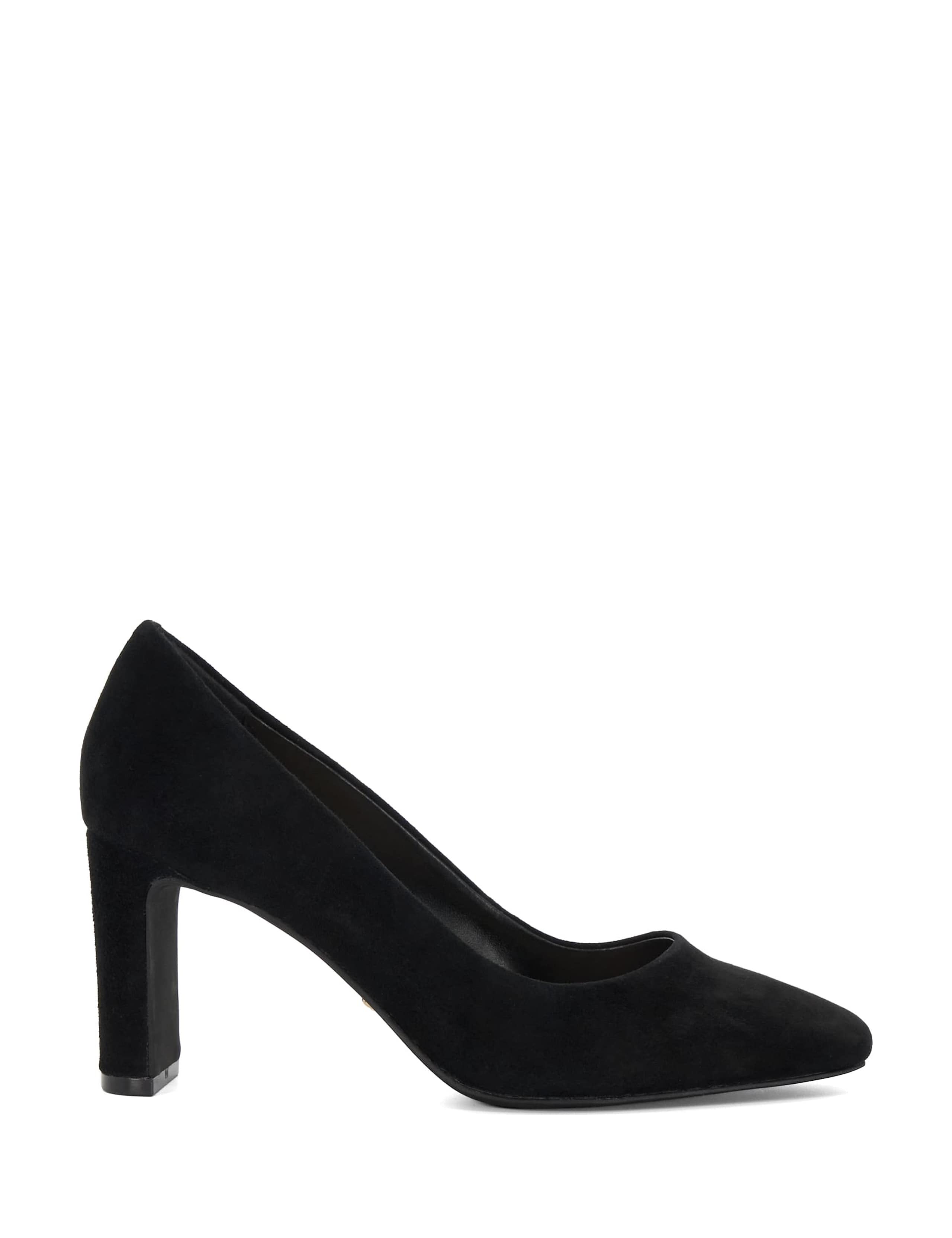 Wide Fit Leather Court Shoes