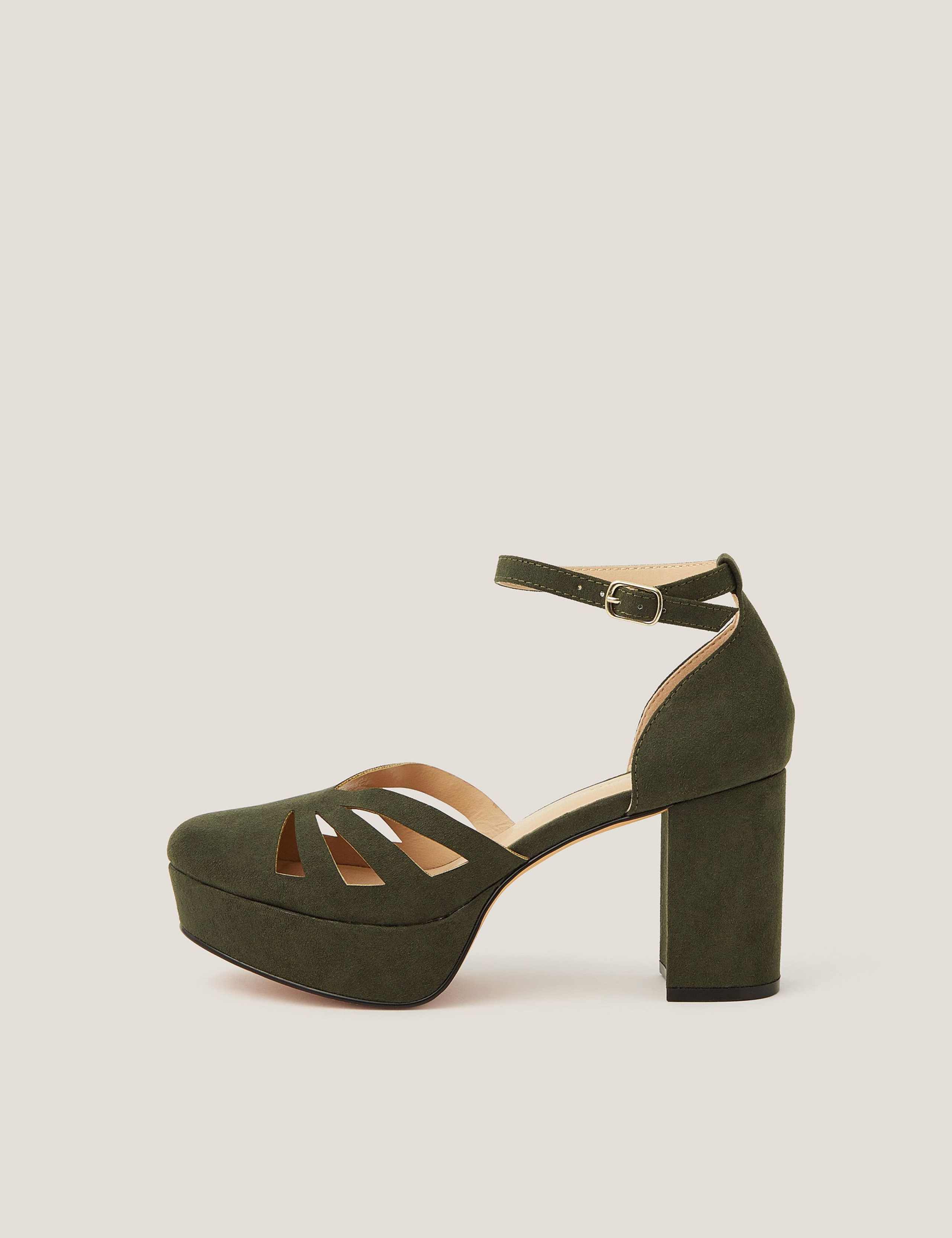 Suede Platform Heels