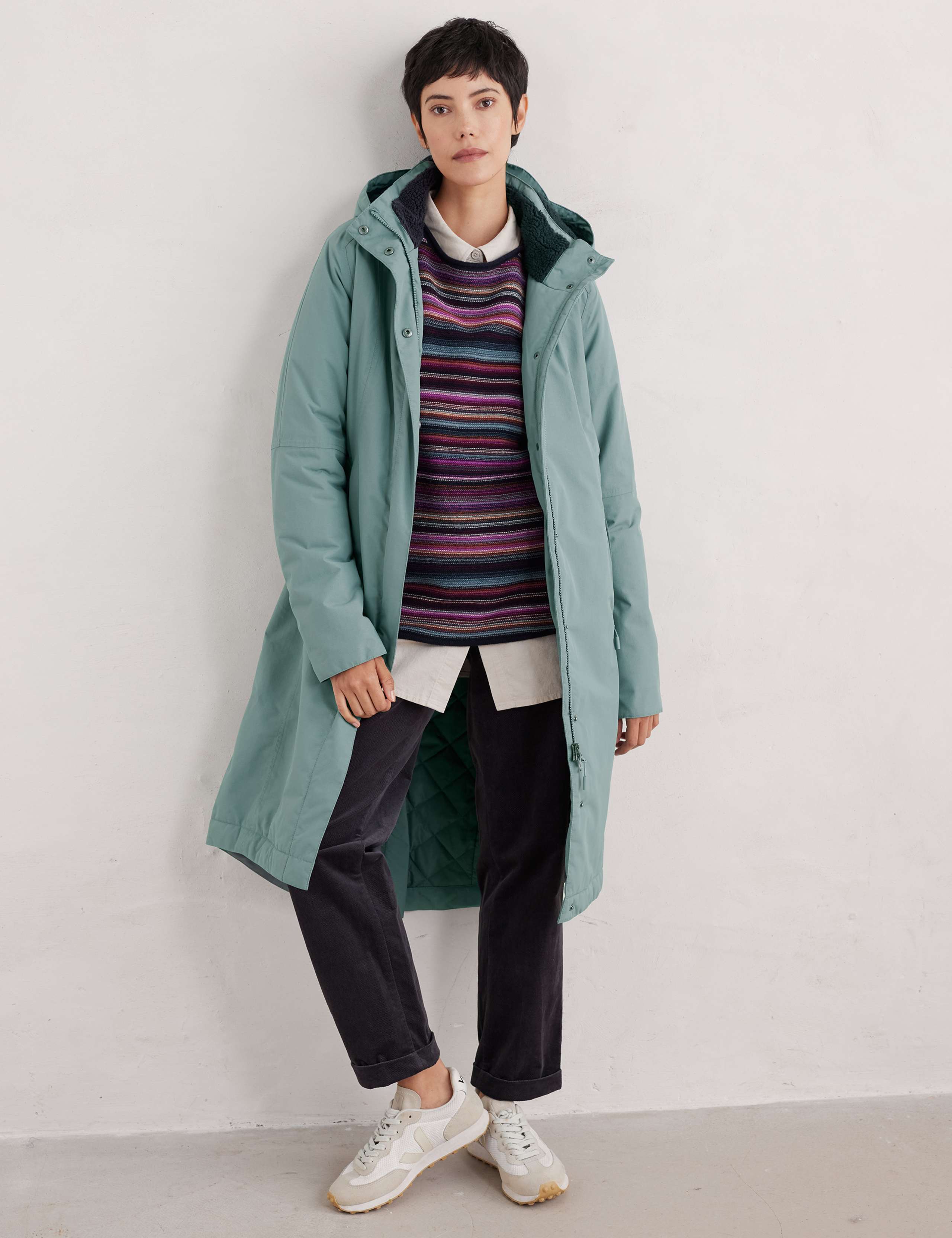 Waterproof Hooded Longline Parka