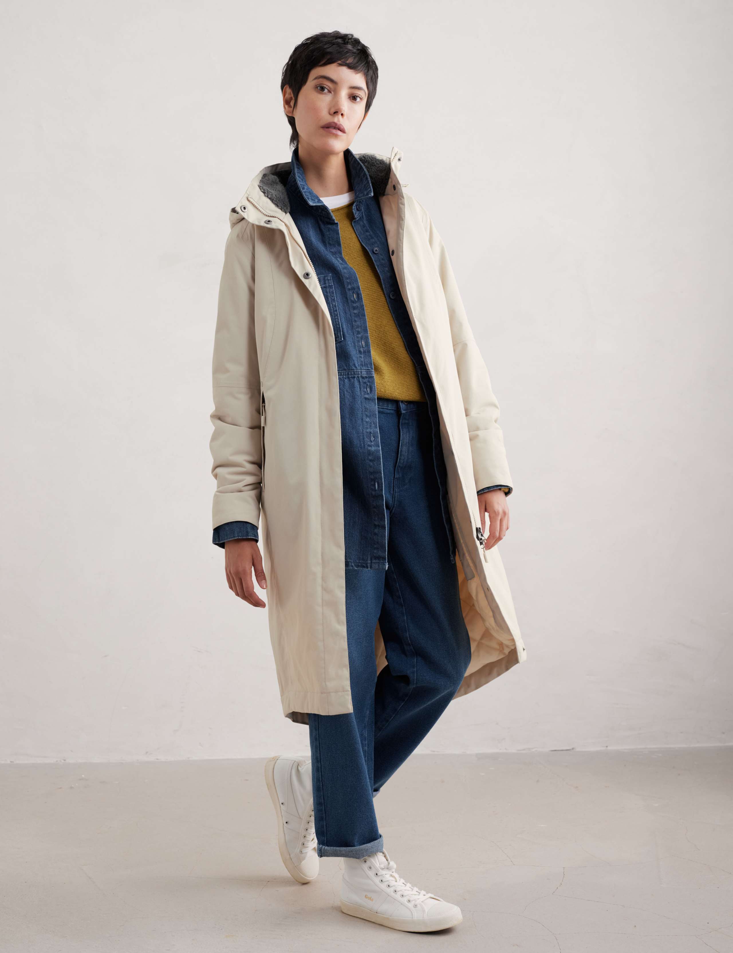 Waterproof Hooded Longline Parka