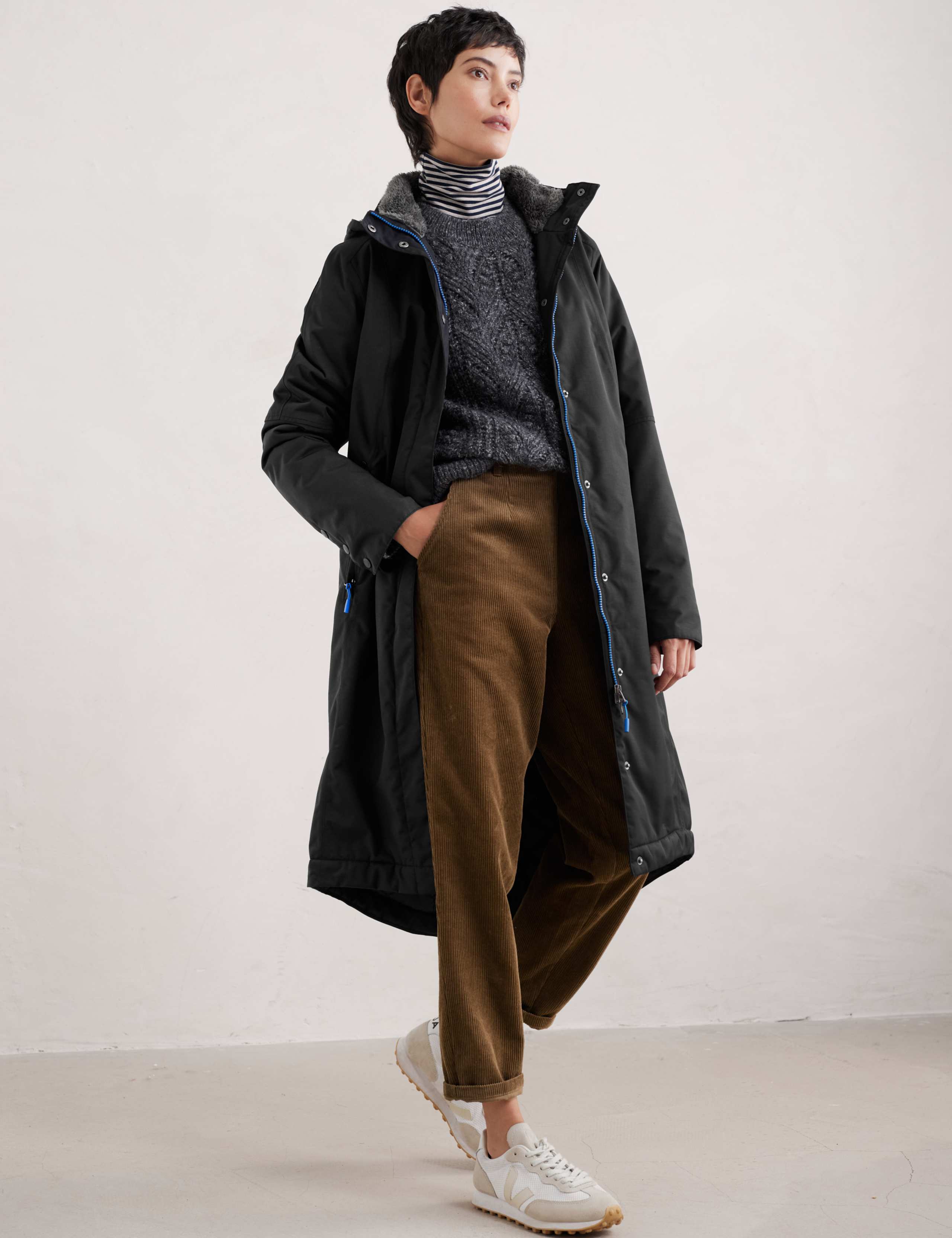 Waterproof Hooded Longline Parka